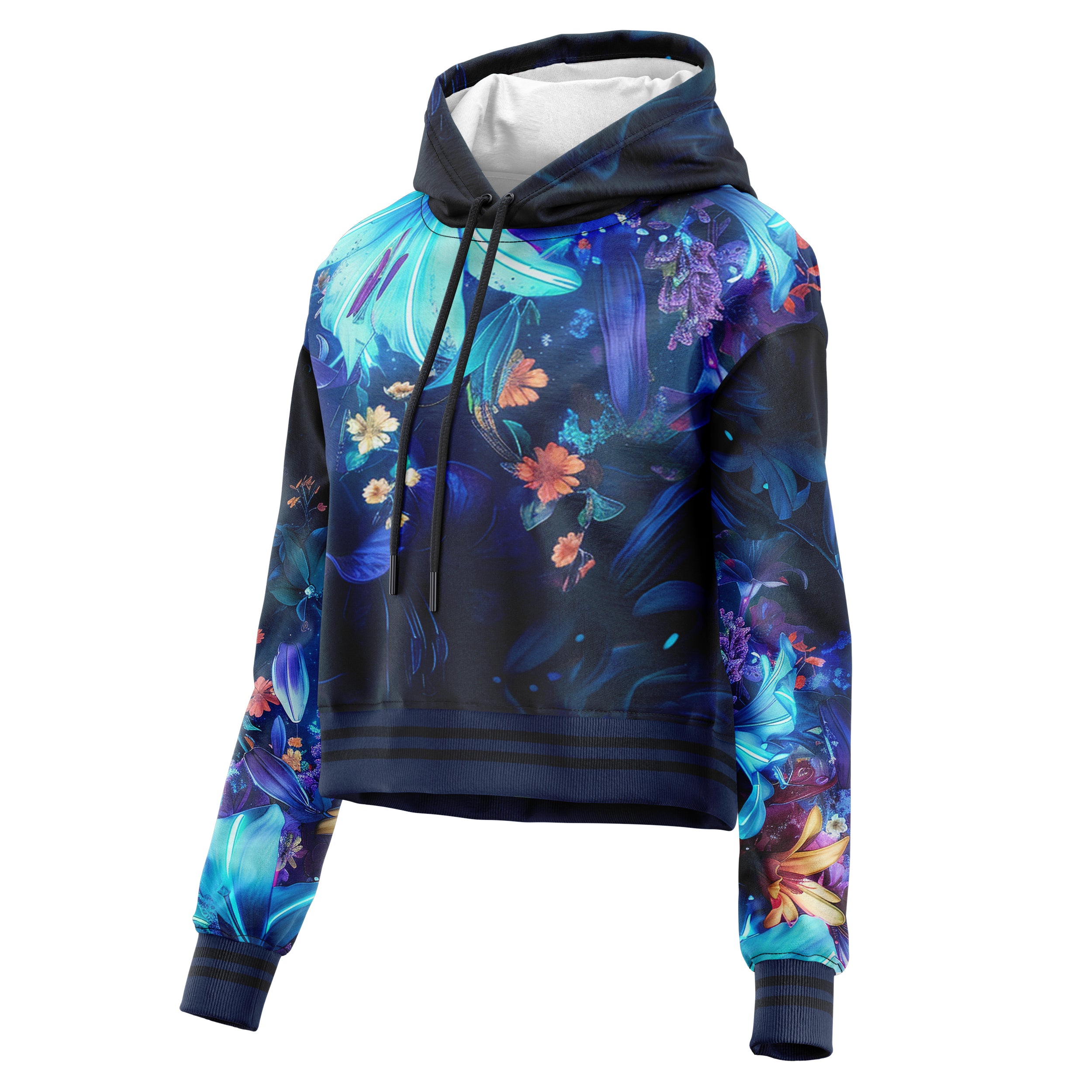 Beauty in Darkness Cropped Hoodie