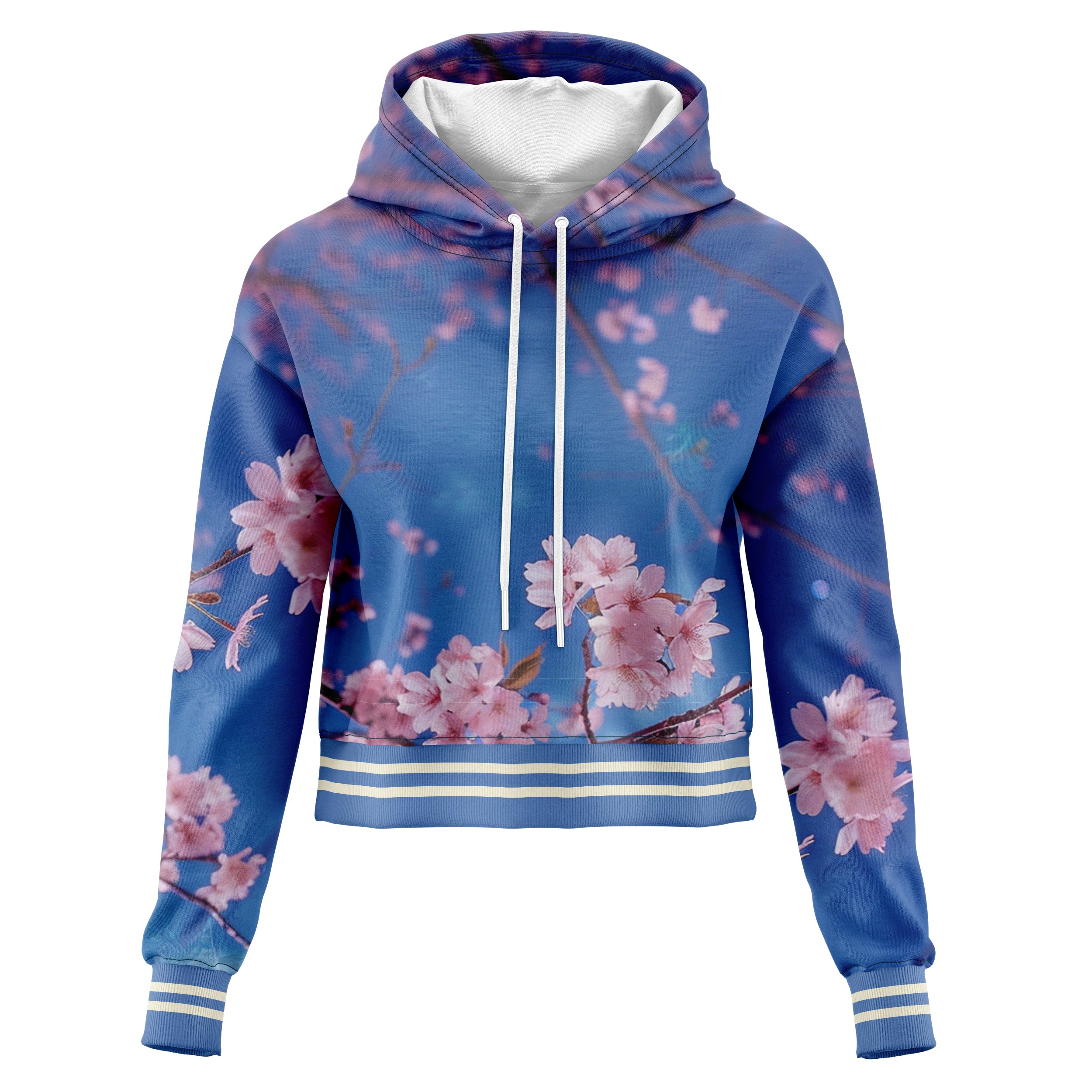 Cherry Blossom Cropped Hoodie