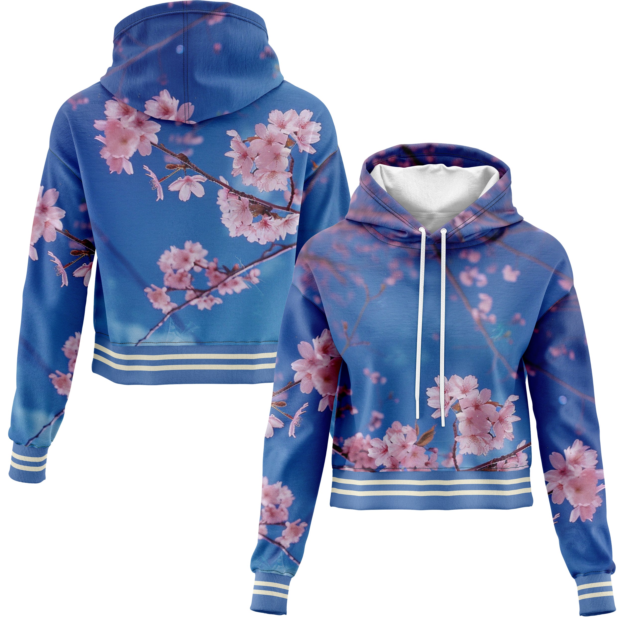 Cherry Blossom Cropped Hoodie CH240829Ch010