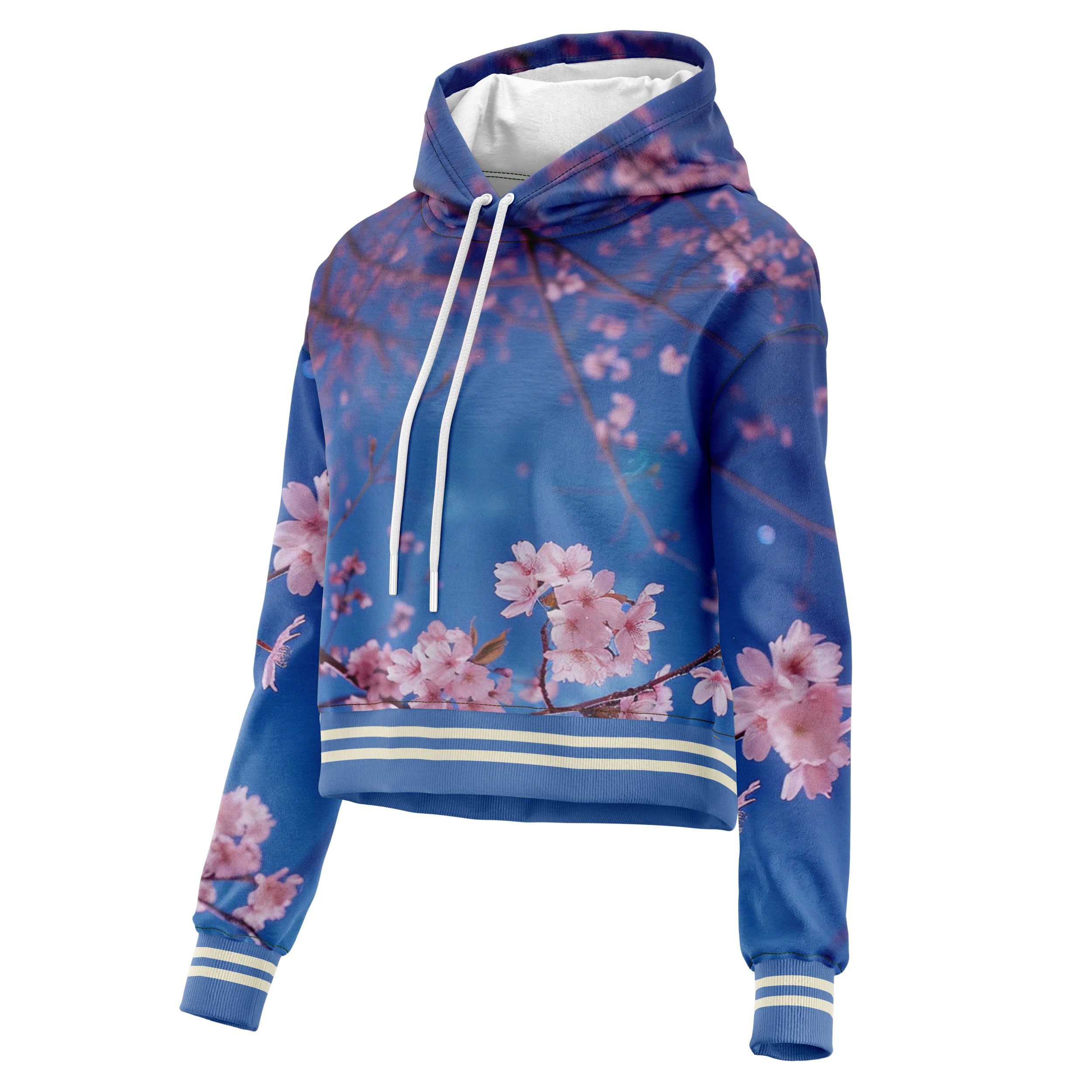 Cherry Blossom Cropped Hoodie