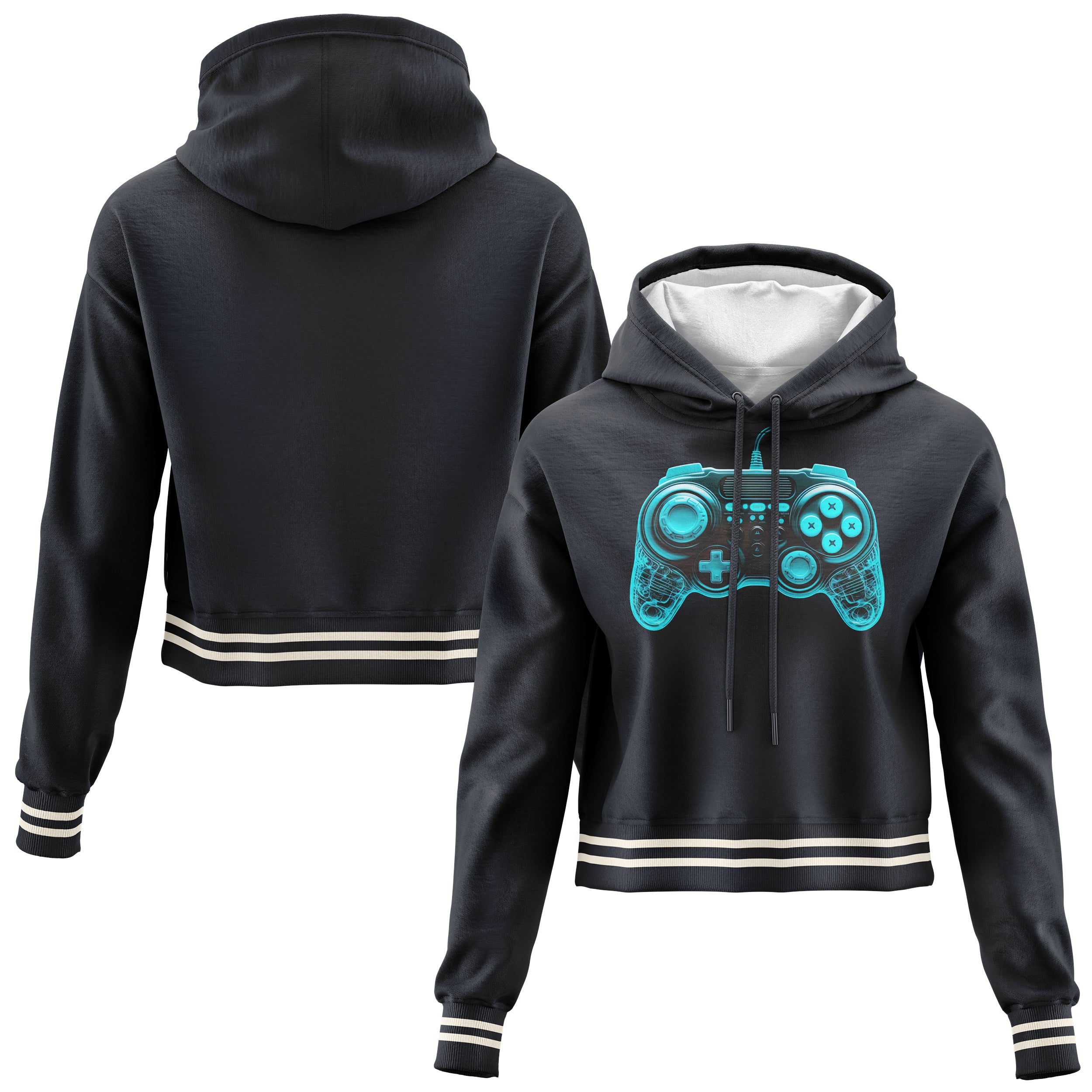 Controller Cropped Hoodie CH240829Cn015