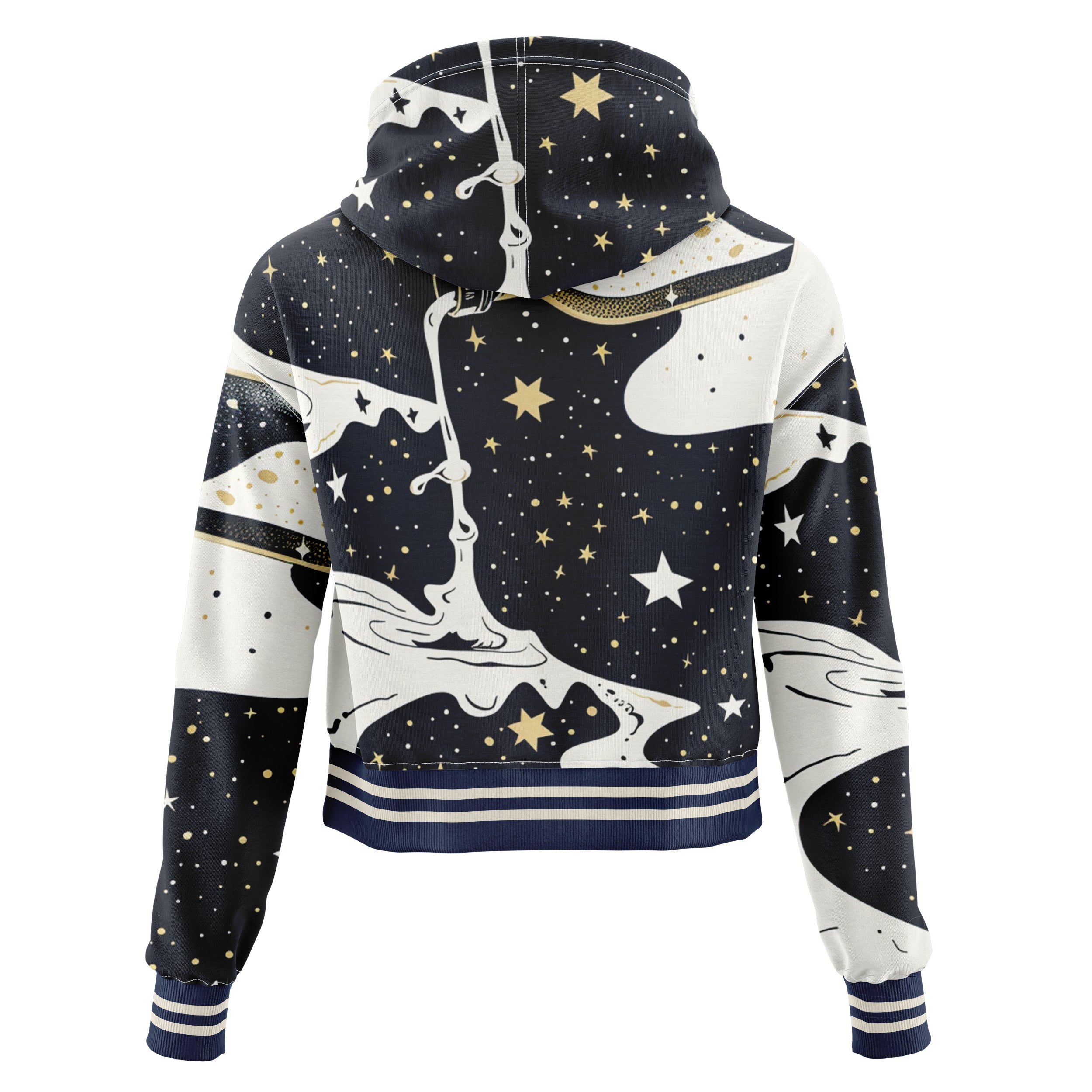 Colors Of Universe Cropped Hoodie