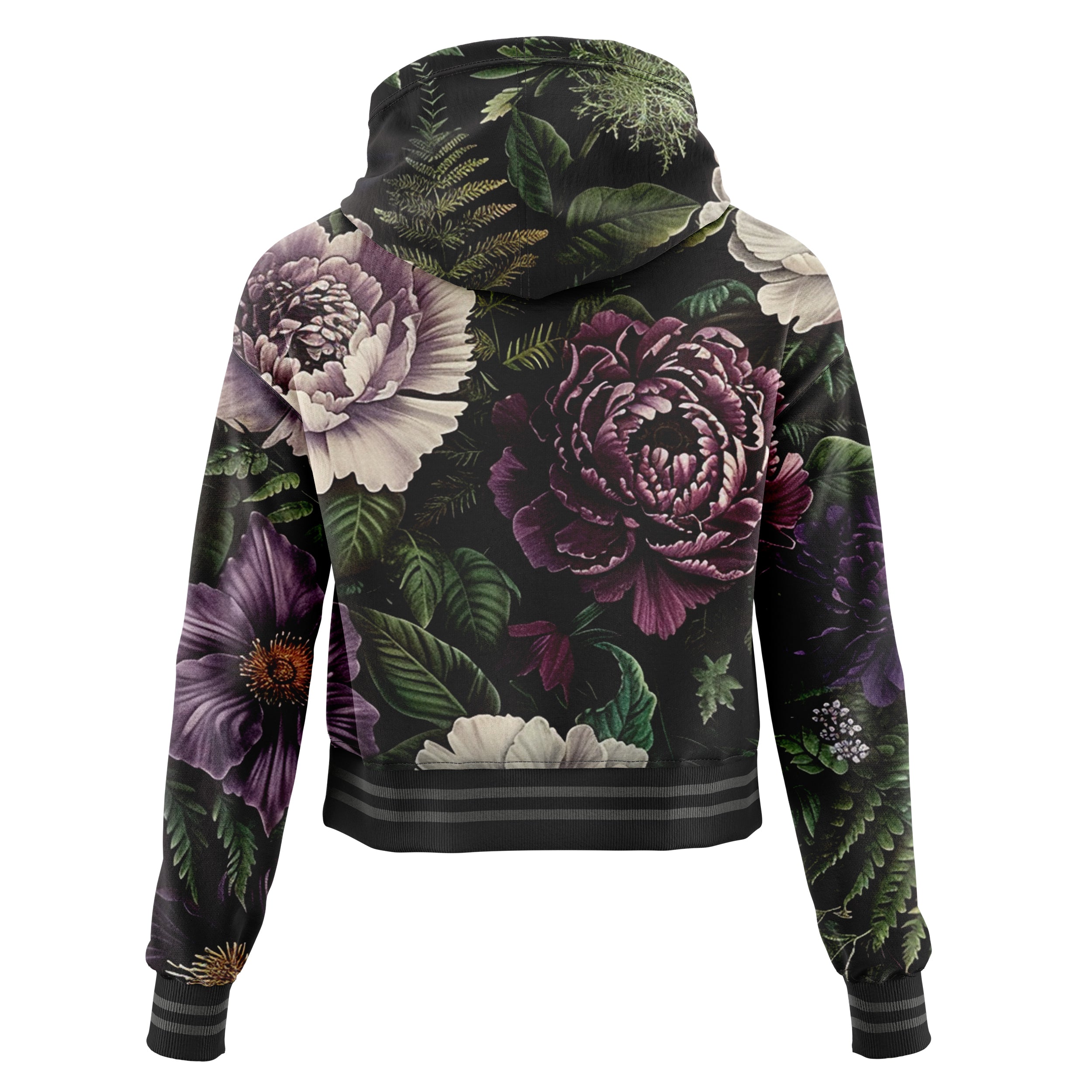 Evening Bouquet Cropped Hoodie