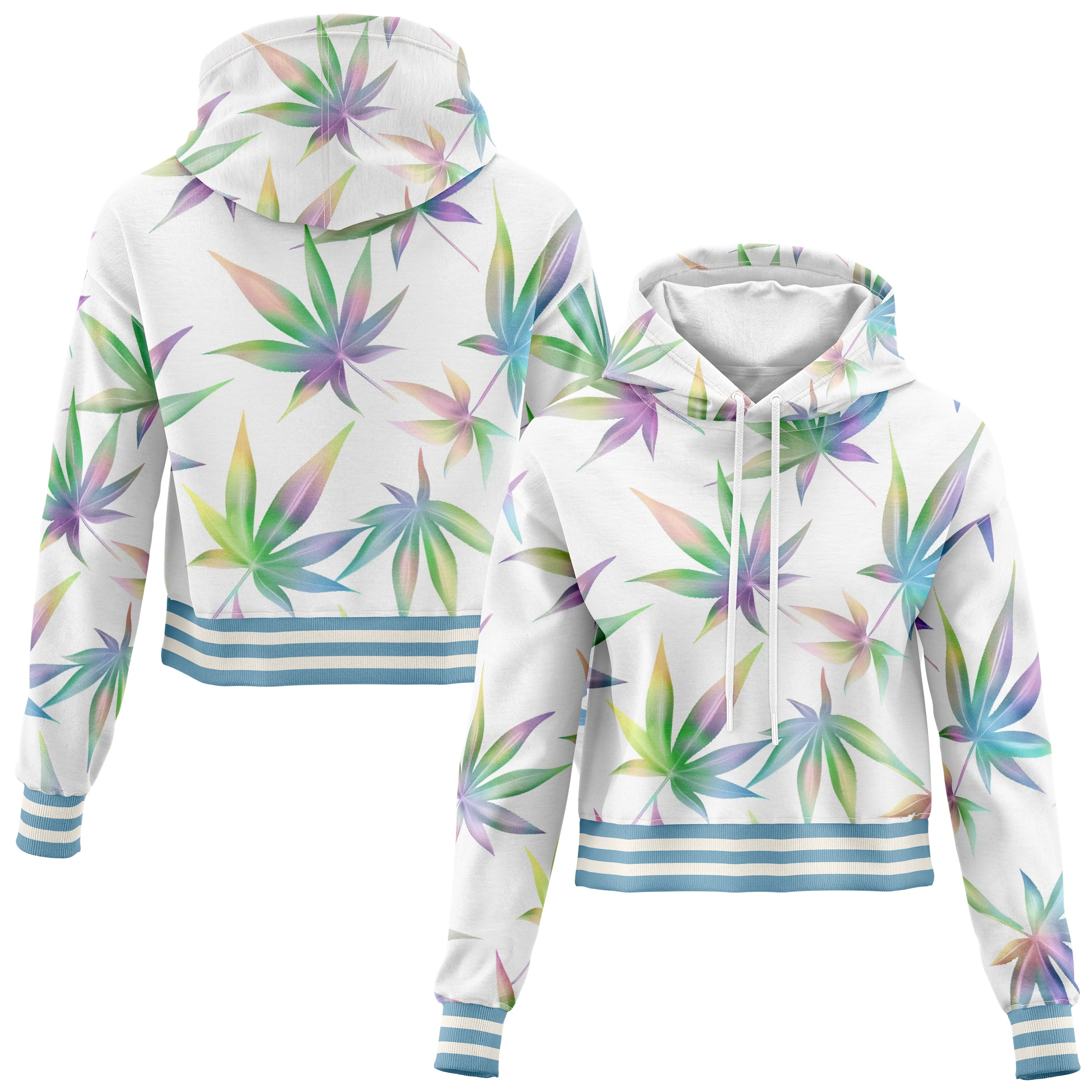 420 Cannabis Cropped Hoodie CH2409024C001