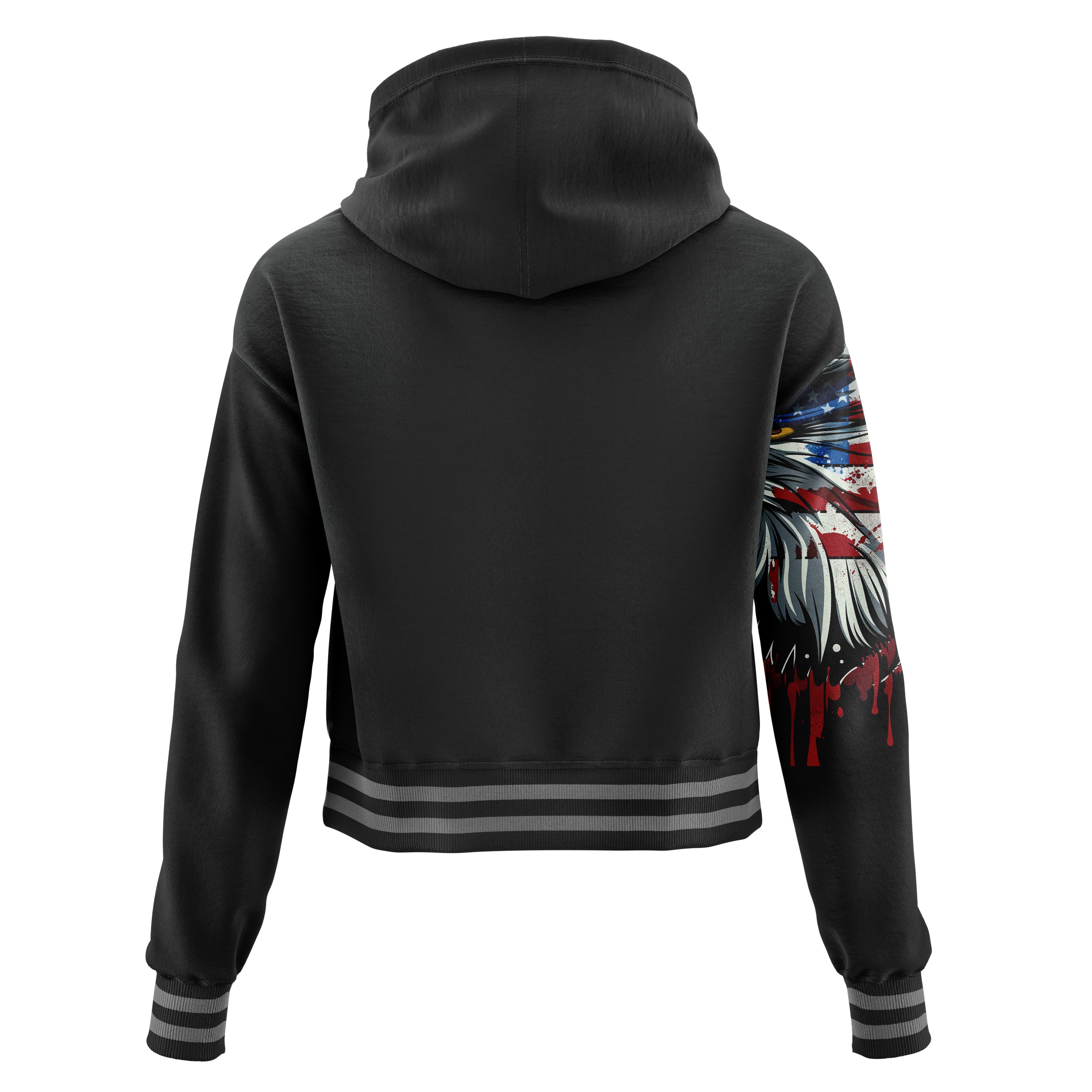 Bald Eagle Cropped Hoodie