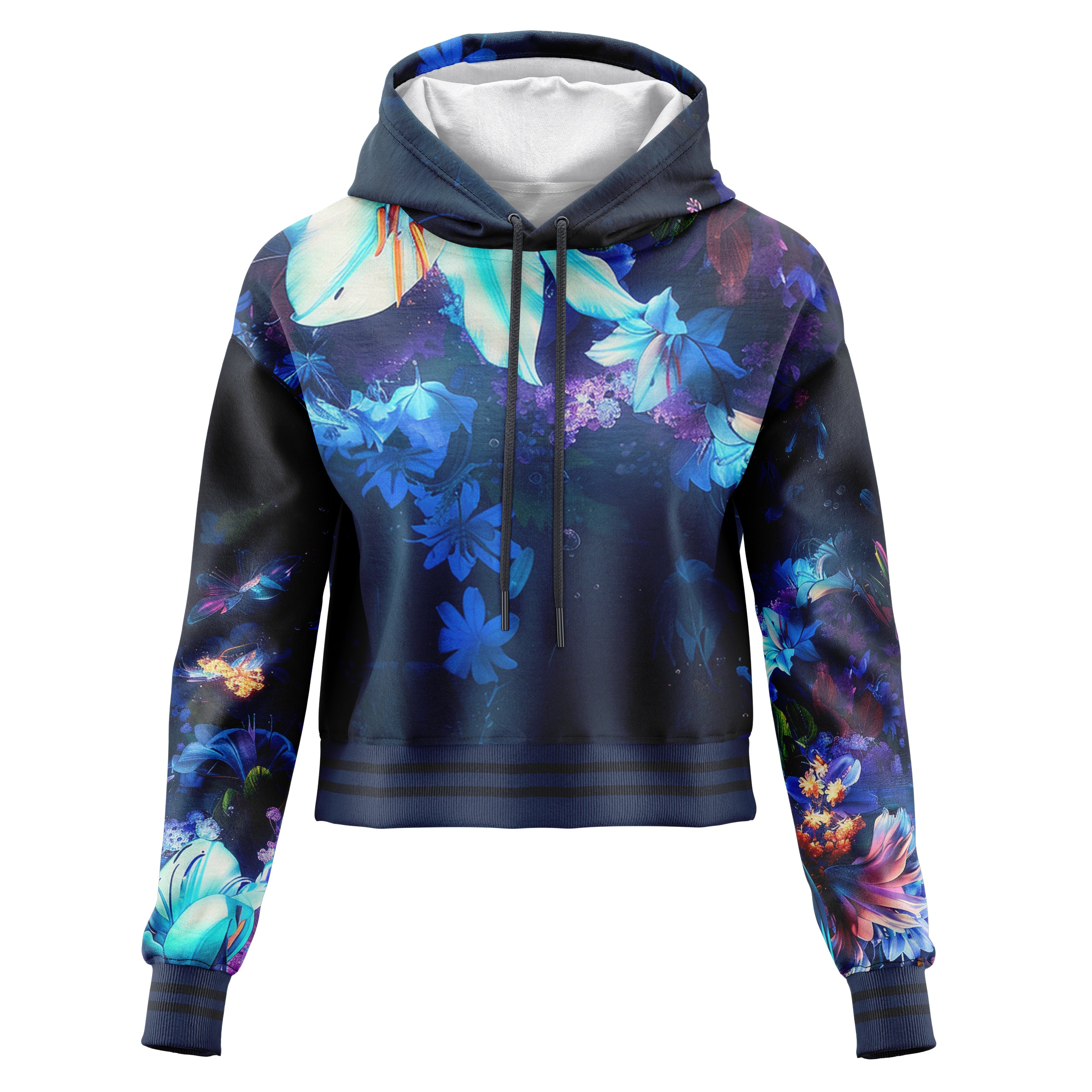 Beauty in Darkness Cropped Hoodie