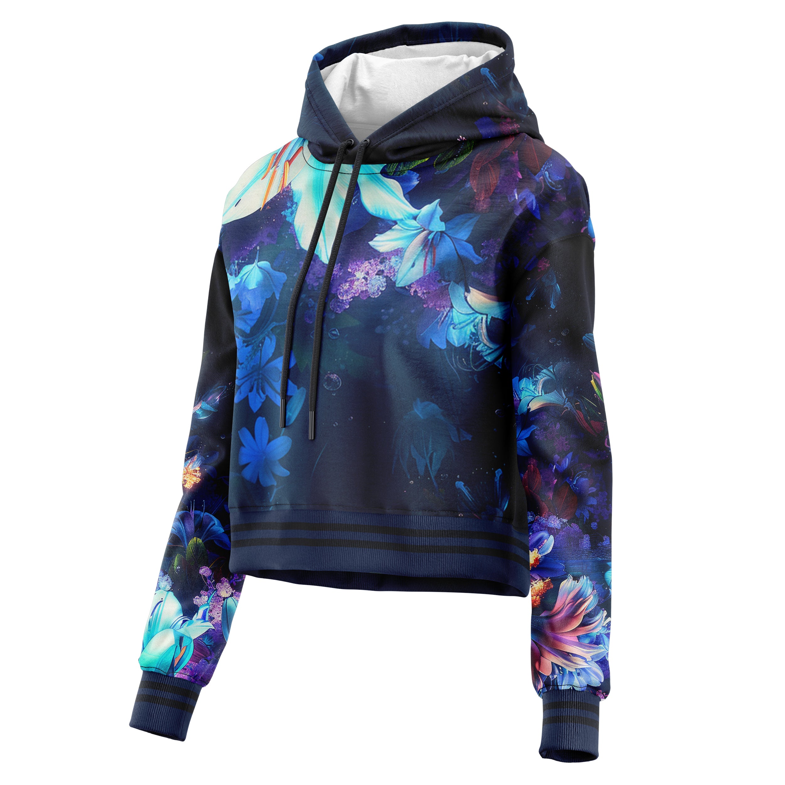 Beauty in Darkness Cropped Hoodie