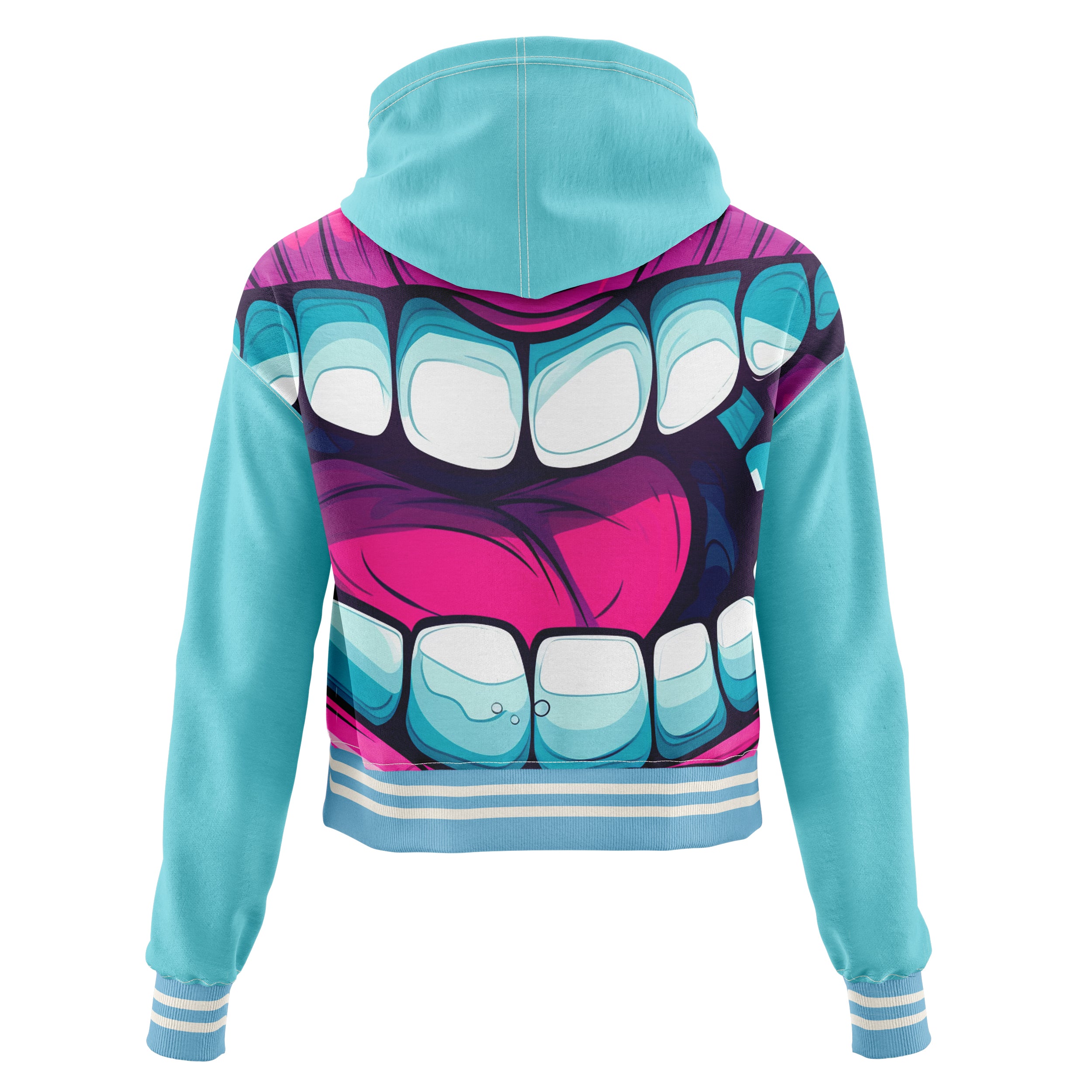 Zombie Mouth Cropped Hoodie