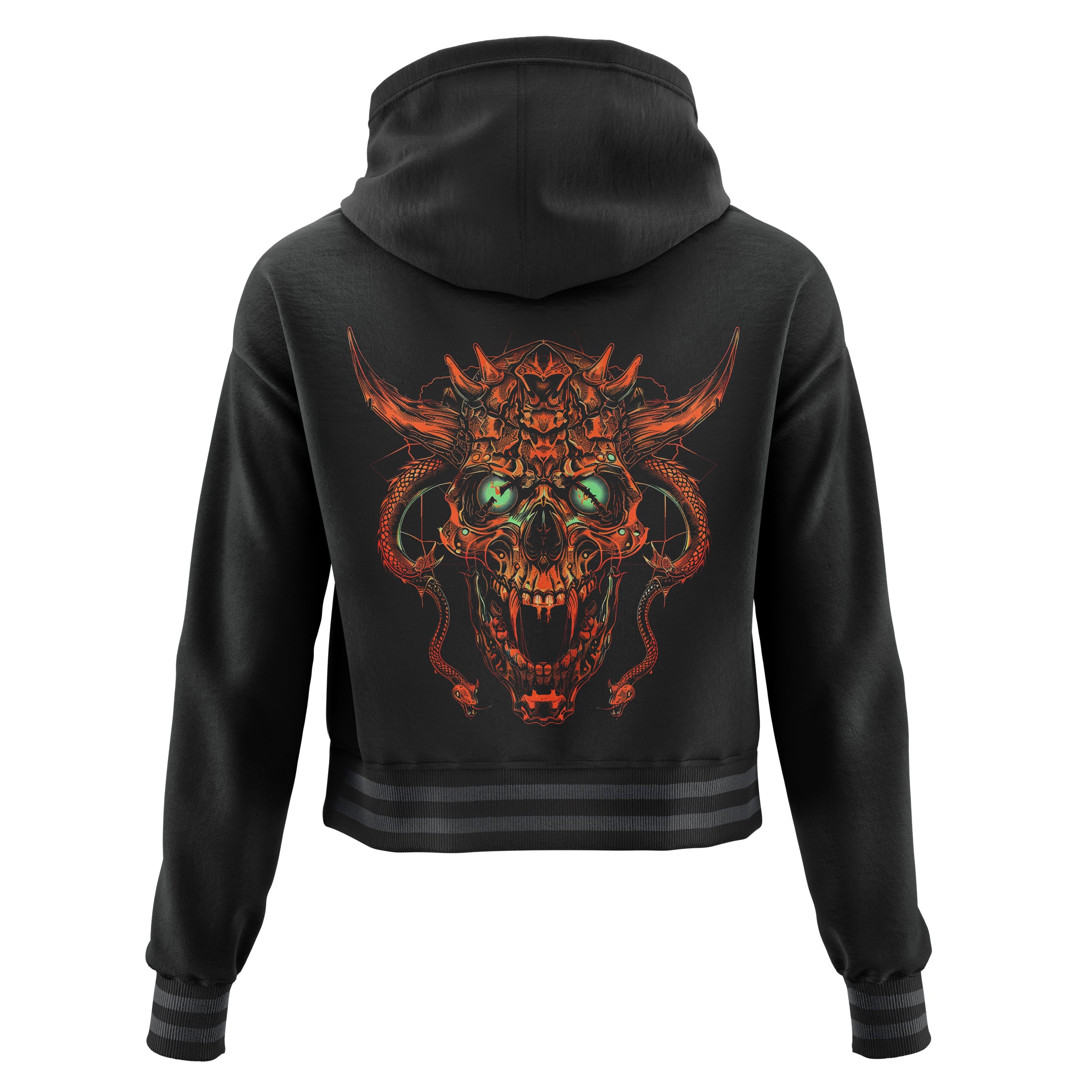 The Eye Beneath Darkness Cropped Hoodie