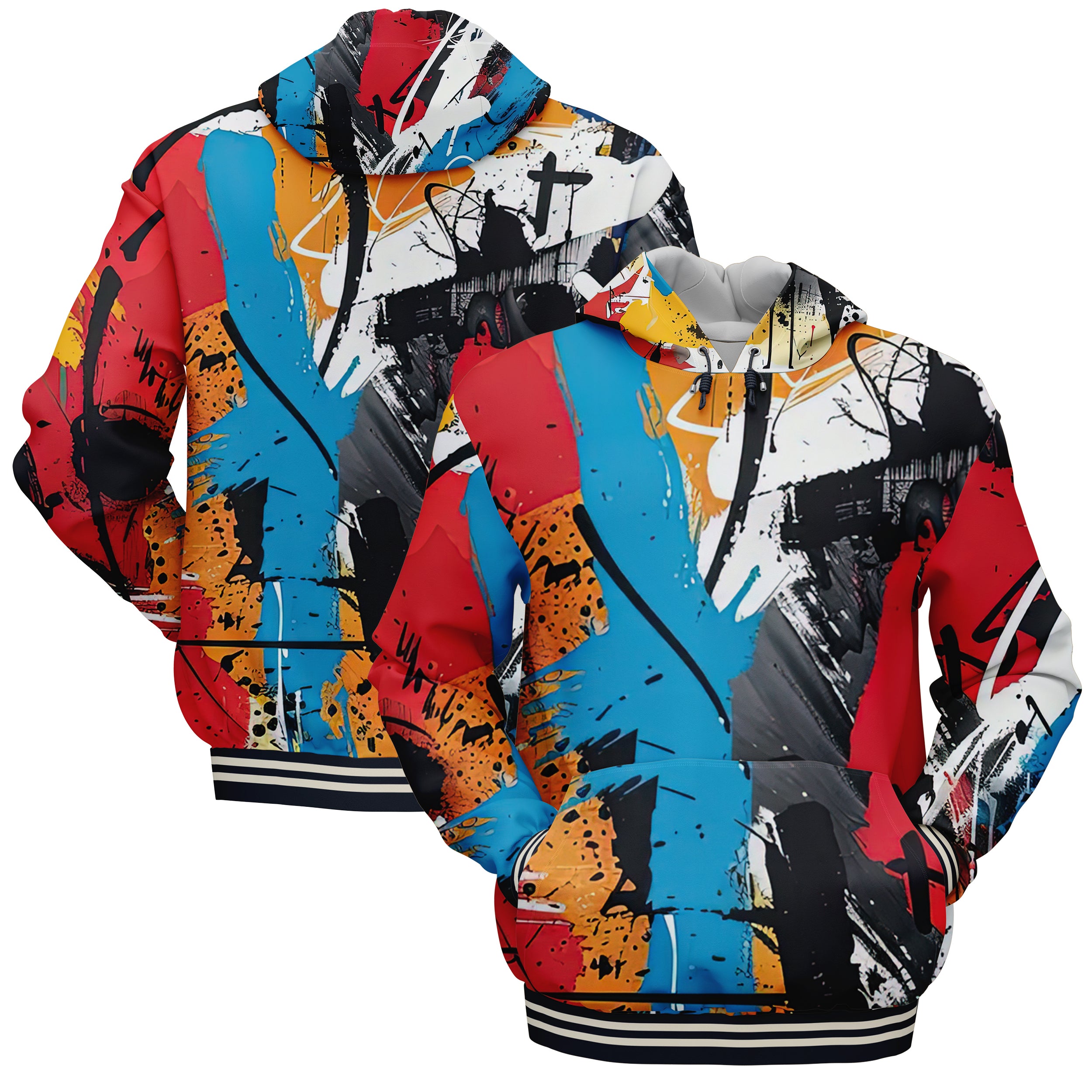 Abstract Paint Hoodies HO240829Ap004