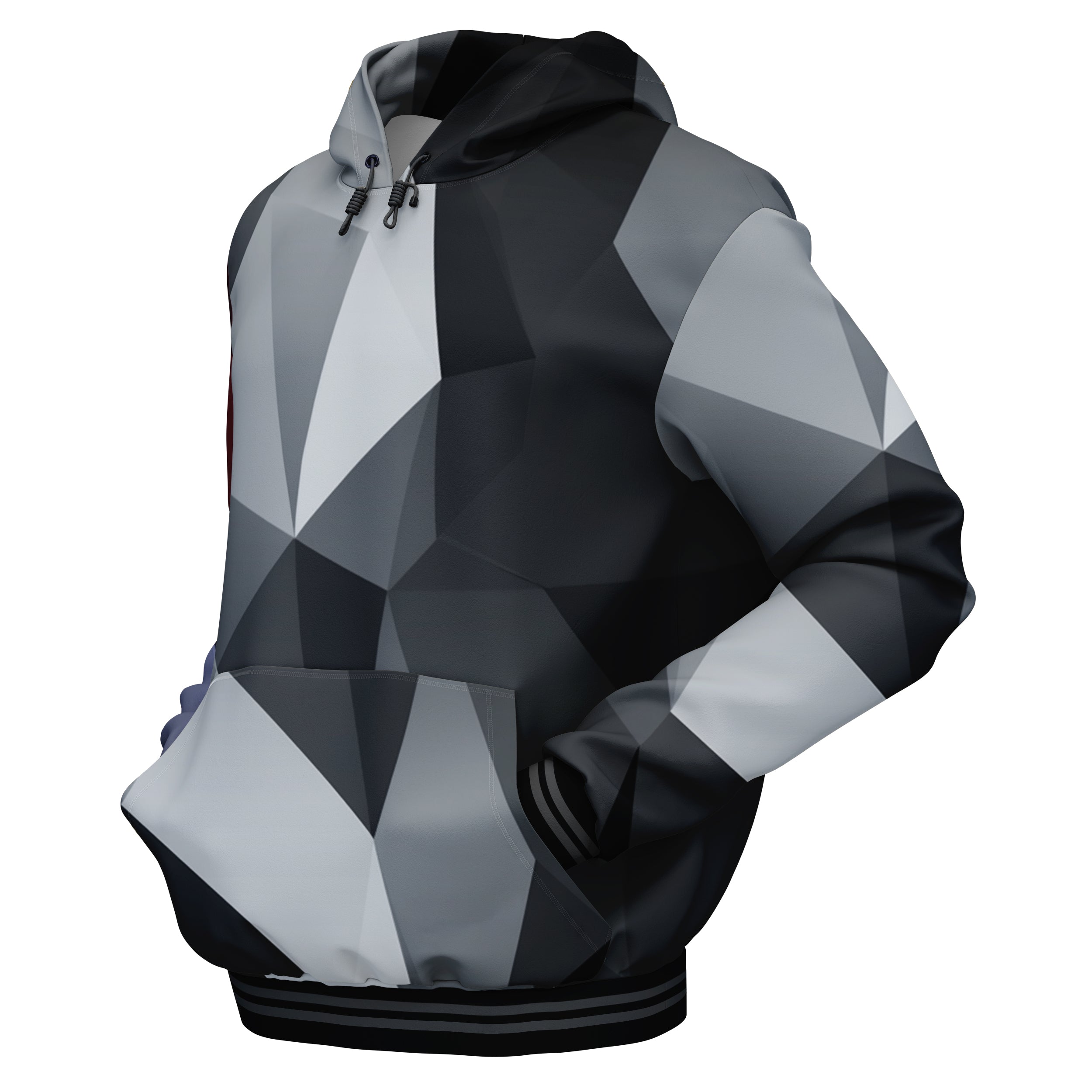 Cubes Black Hoodies