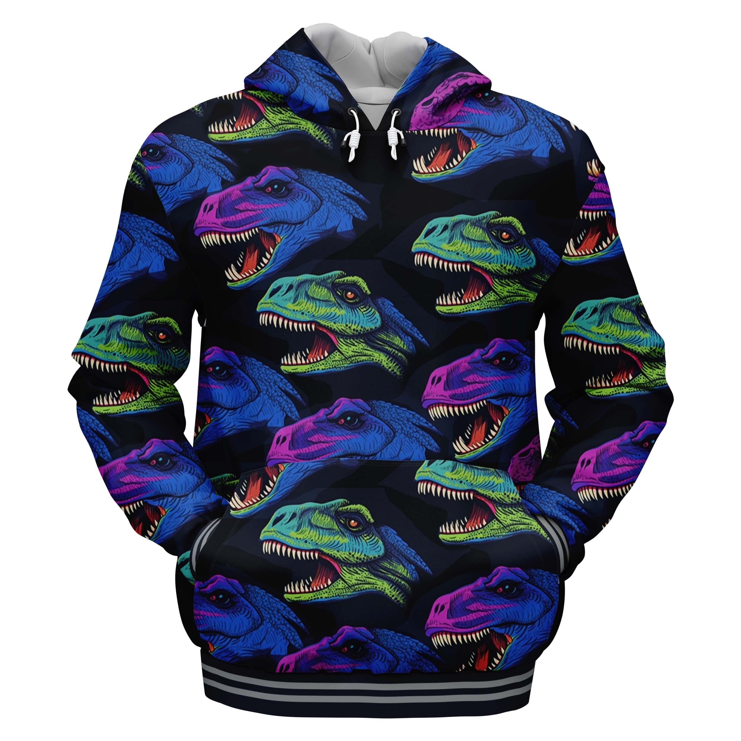 Rex Pattern Hoodies