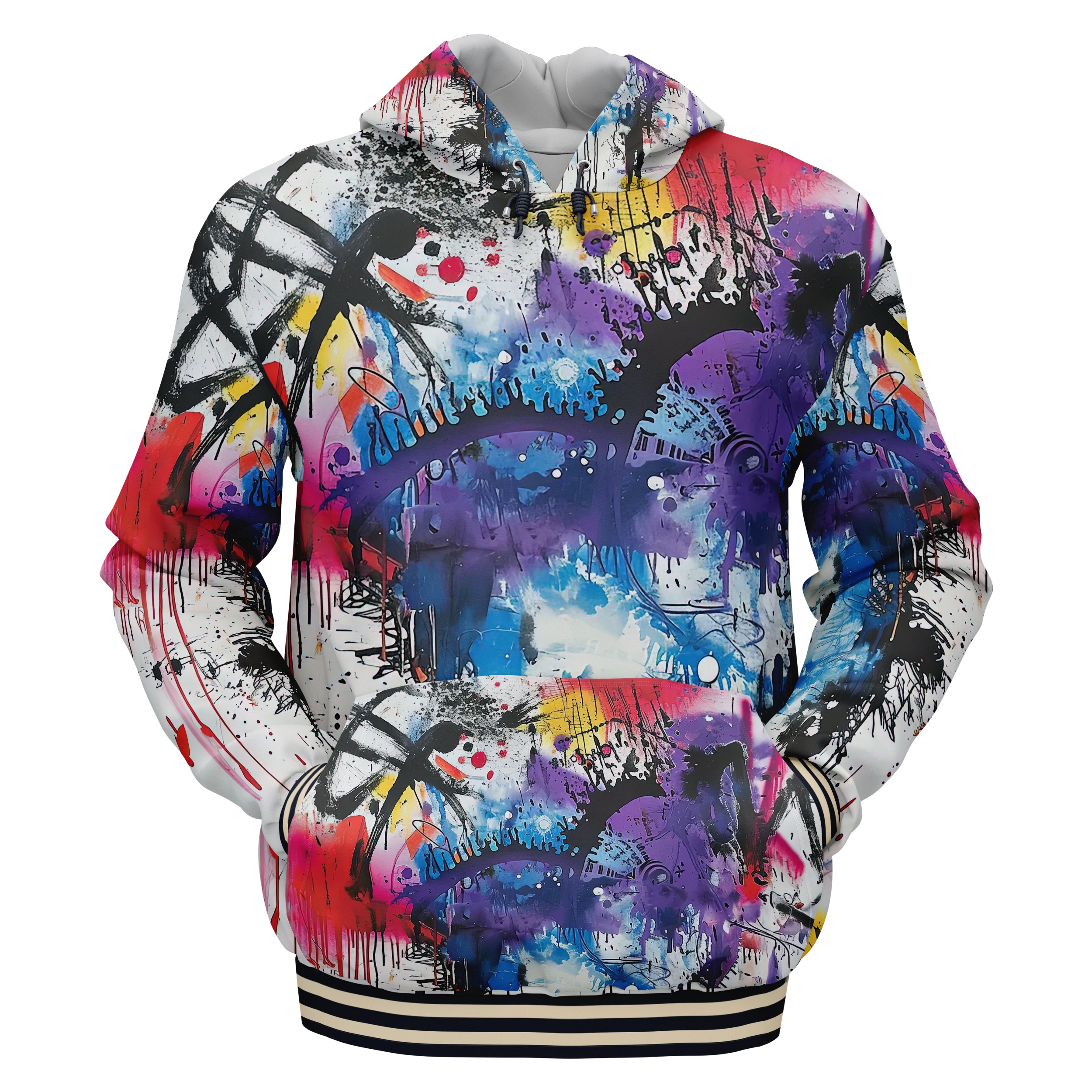 Abstract Paint Hoodies