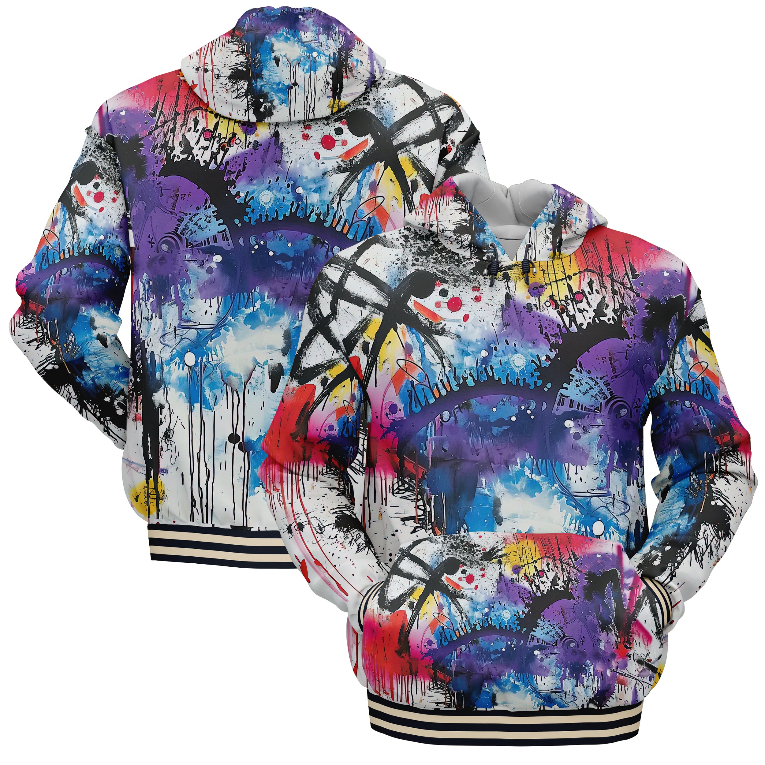 Abstract Paint Hoodies HO240902Ap004