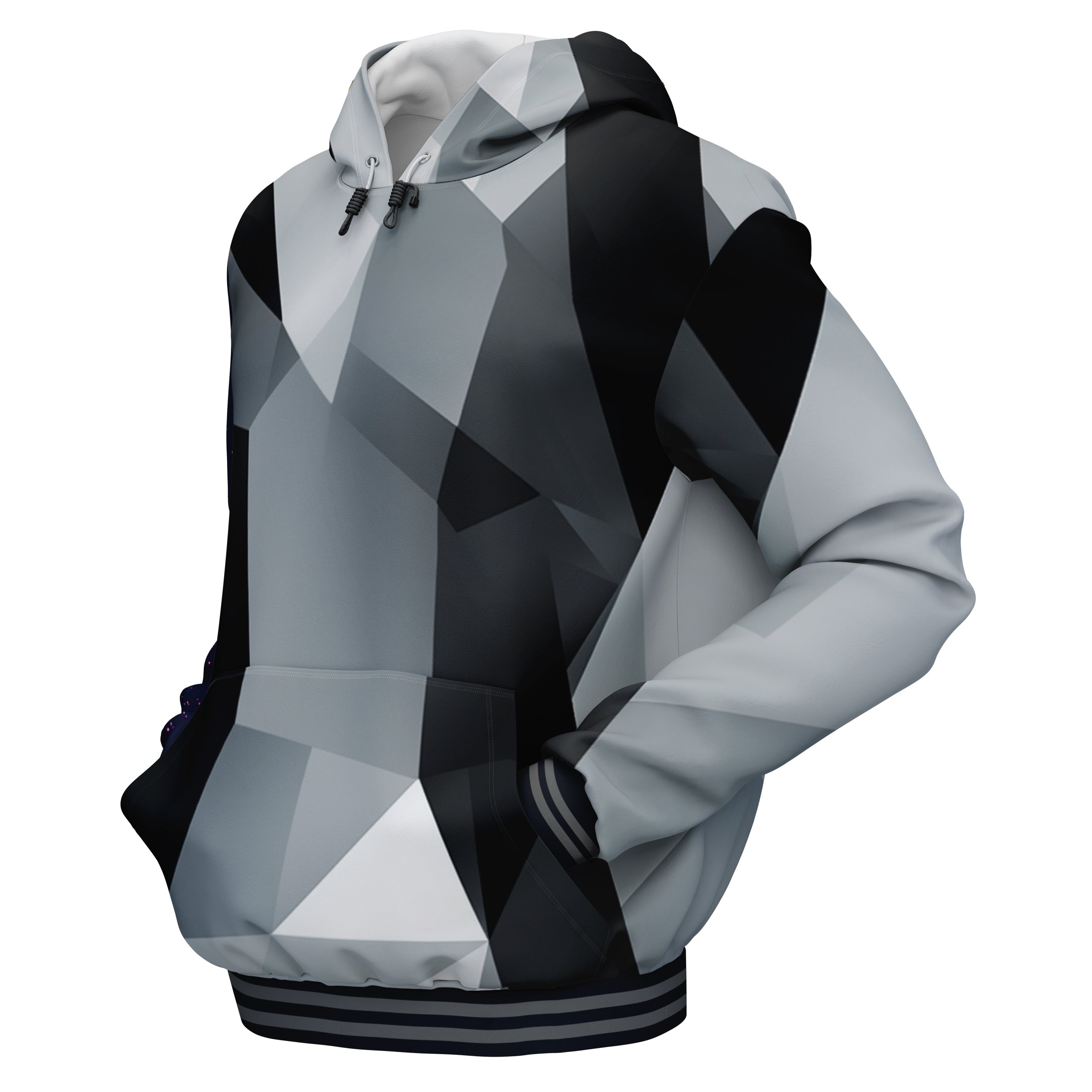 Cubes Black Hoodies