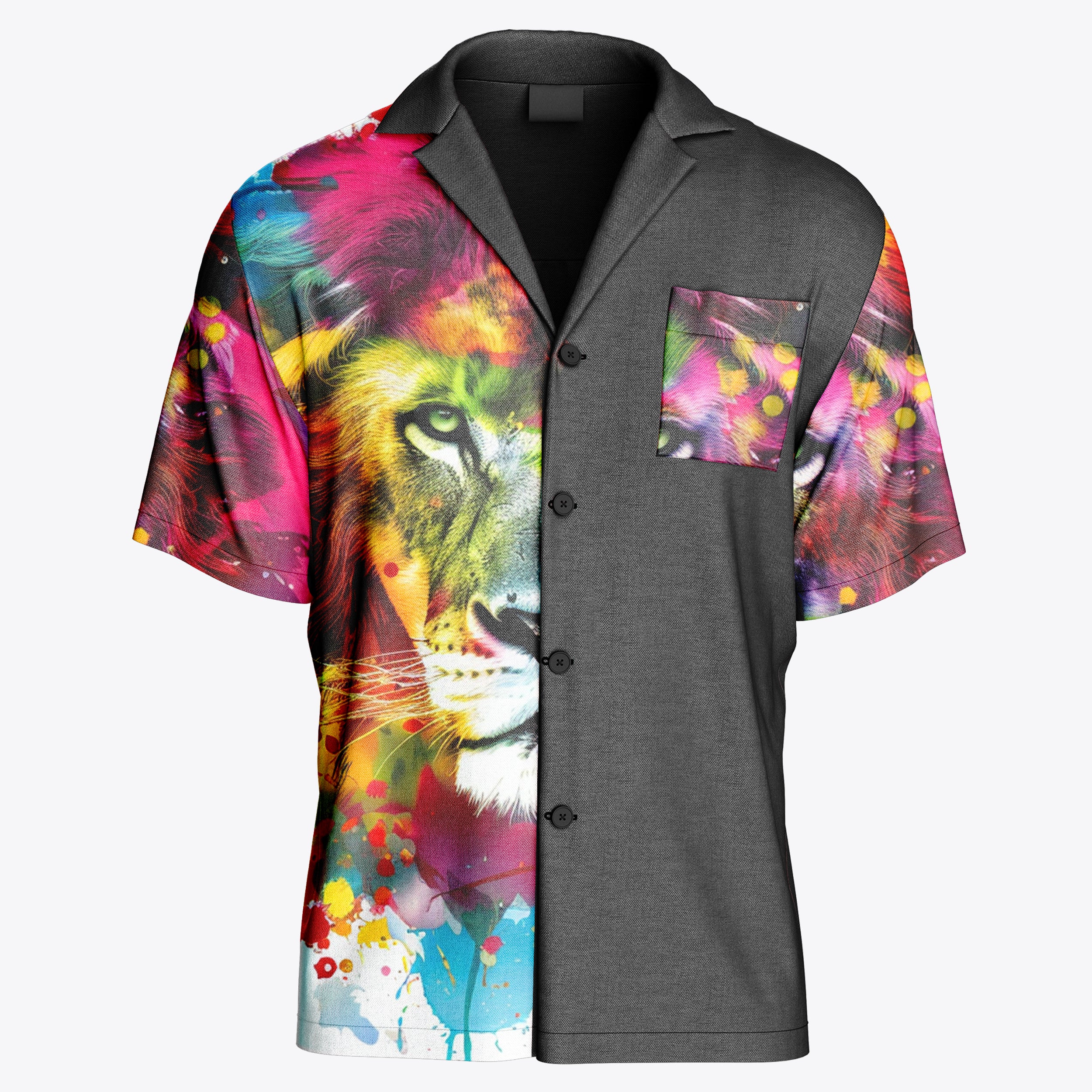 Colorful Lion Hawaiian Shirt