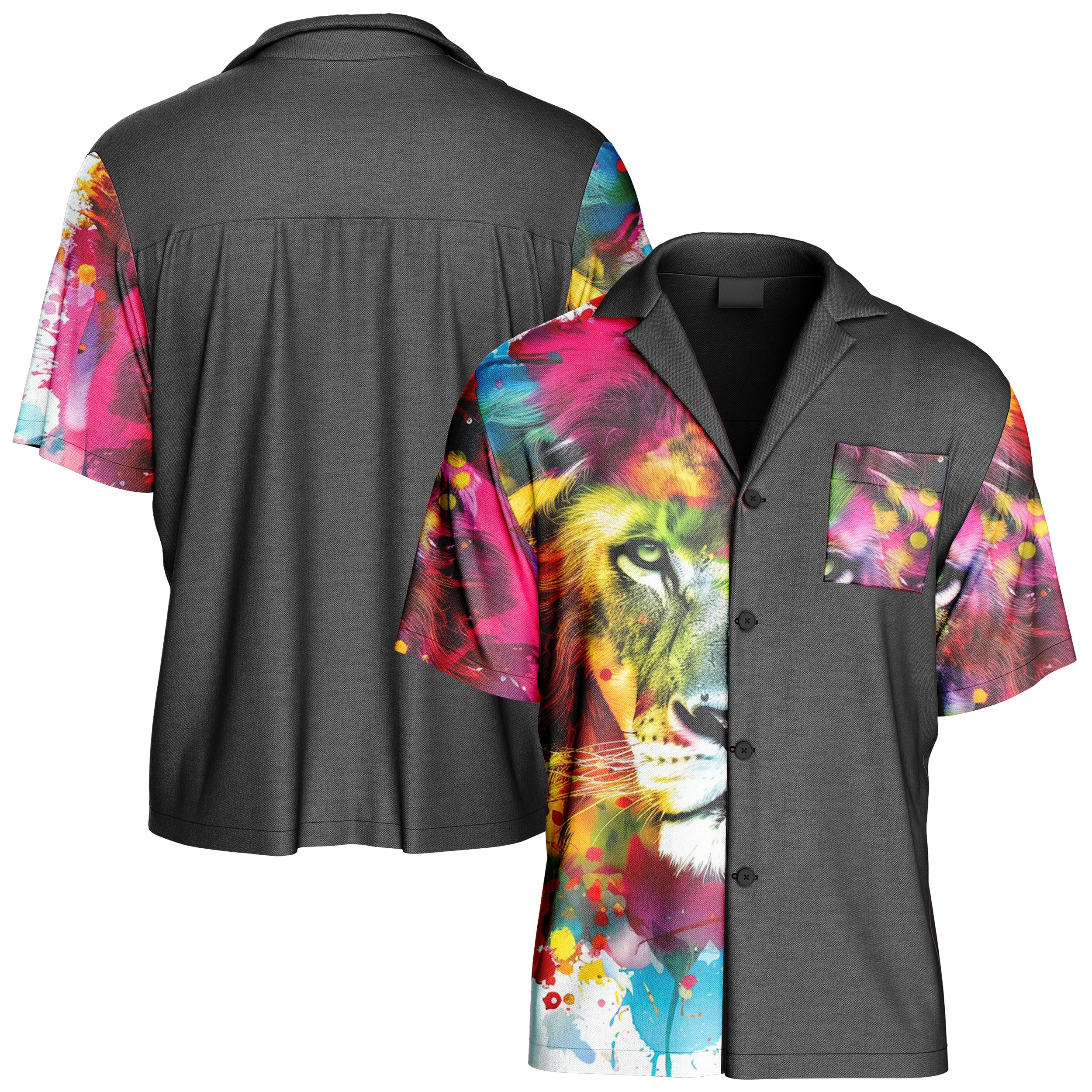 Colorful Lion Hawaiian Shirt HS240829Cl013