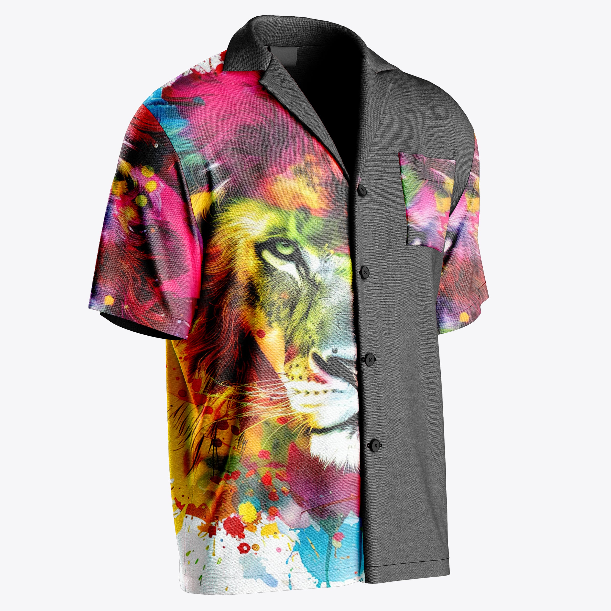 Colorful Lion Hawaiian Shirt