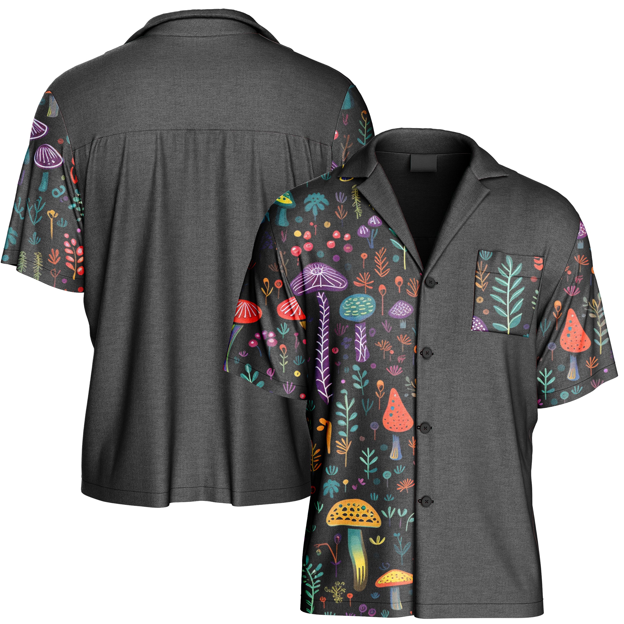 Color Mushrooms Hawaiian Shirt HS240829Cm011