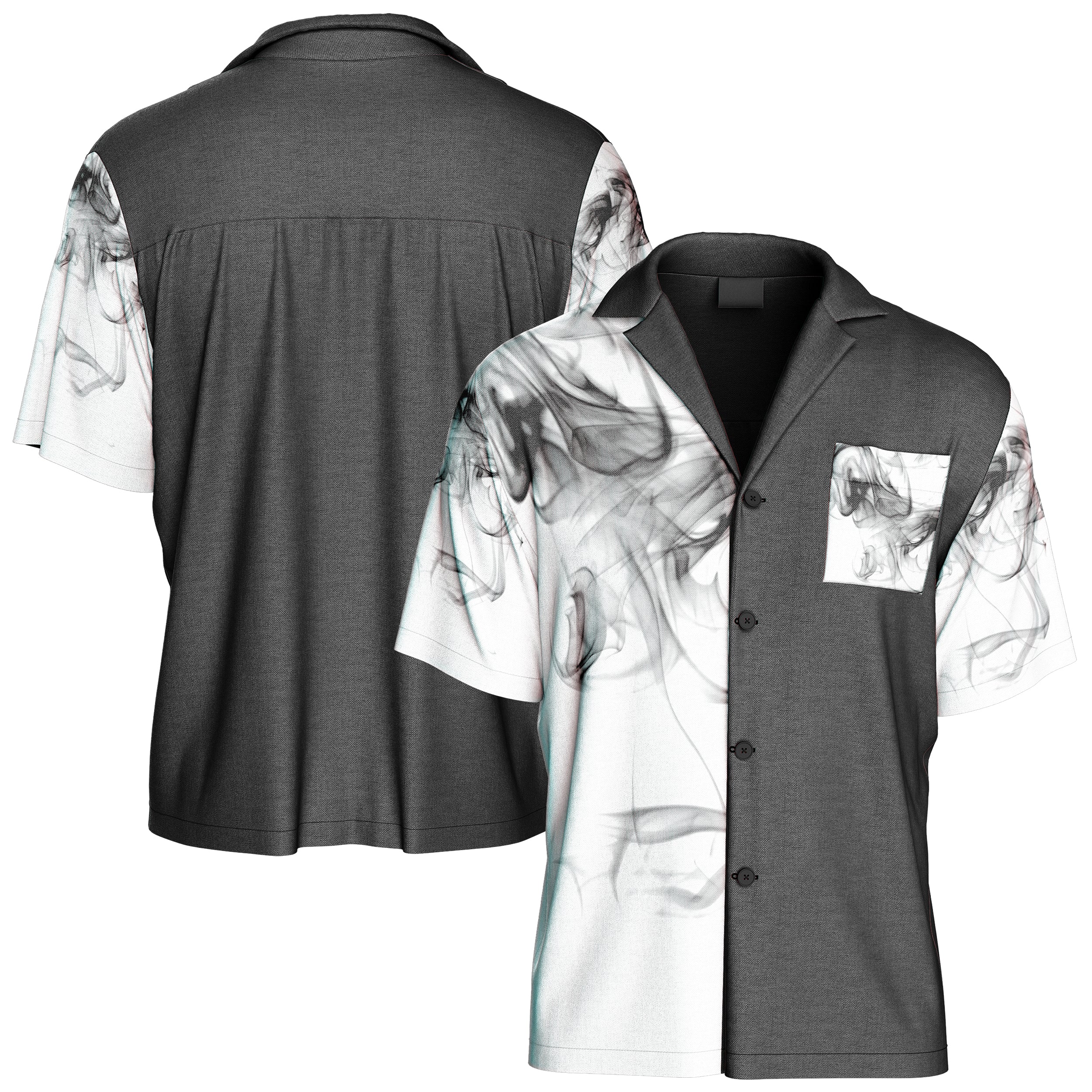 Dark Smoke Hawaiian Shirt HS240829Da017