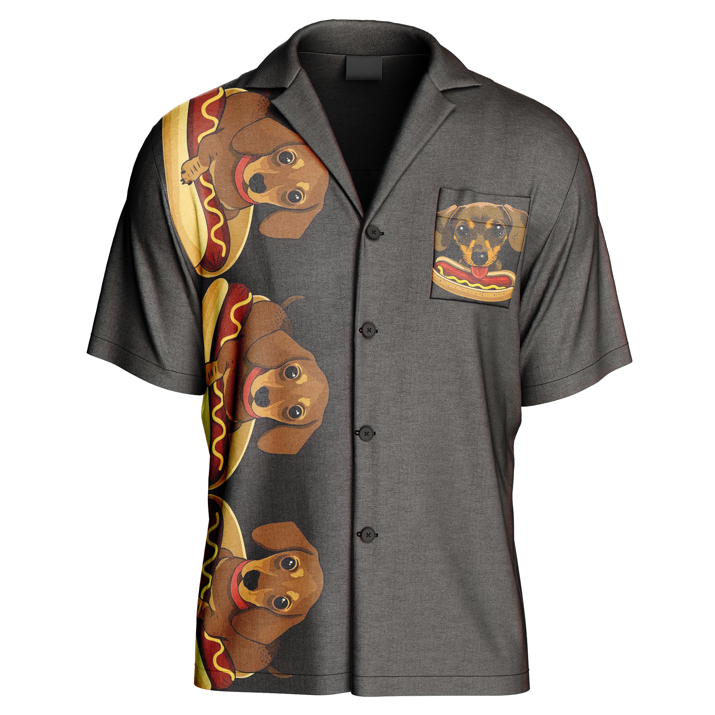 Hot Dog Hawaiian Shirt