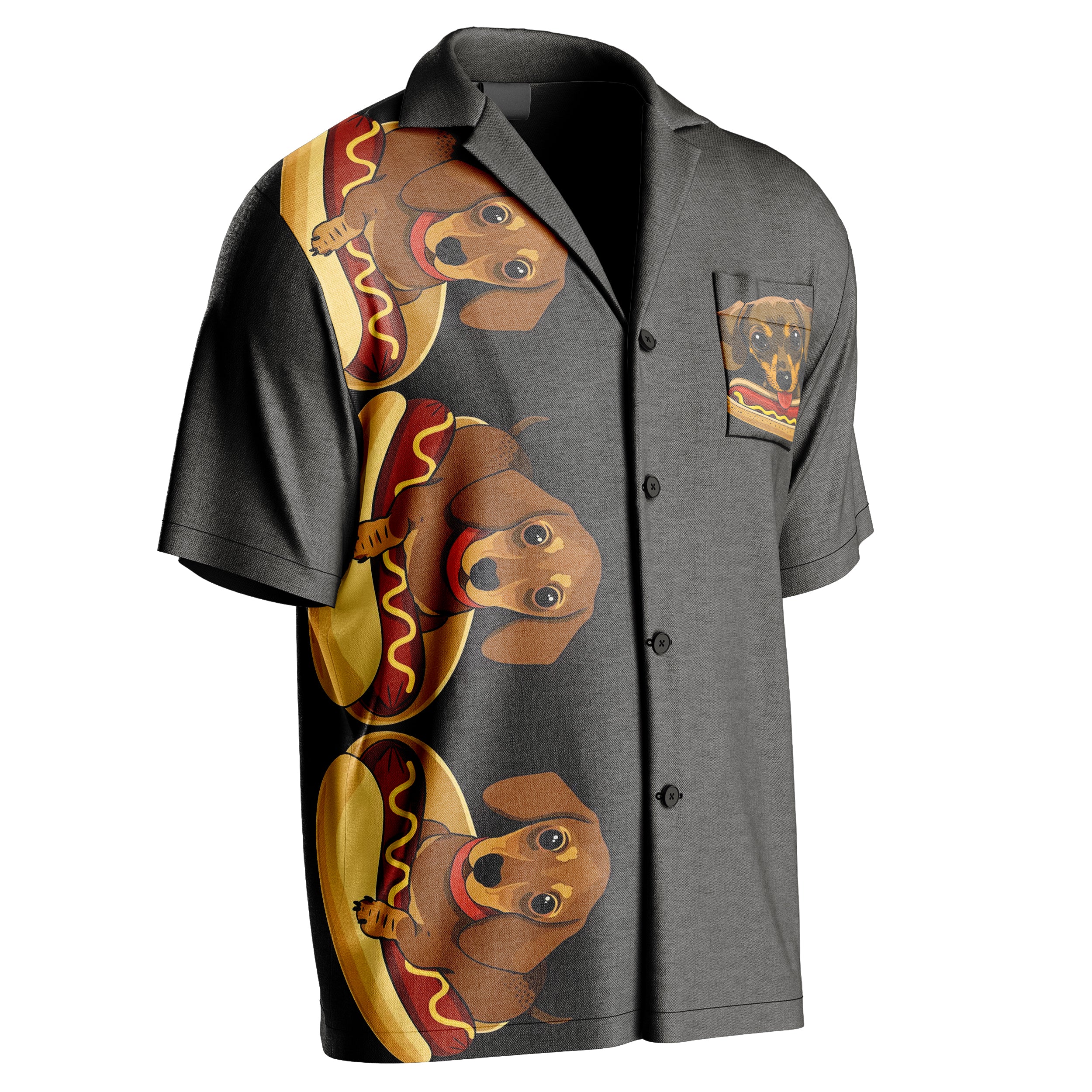 Hot Dog Hawaiian Shirt