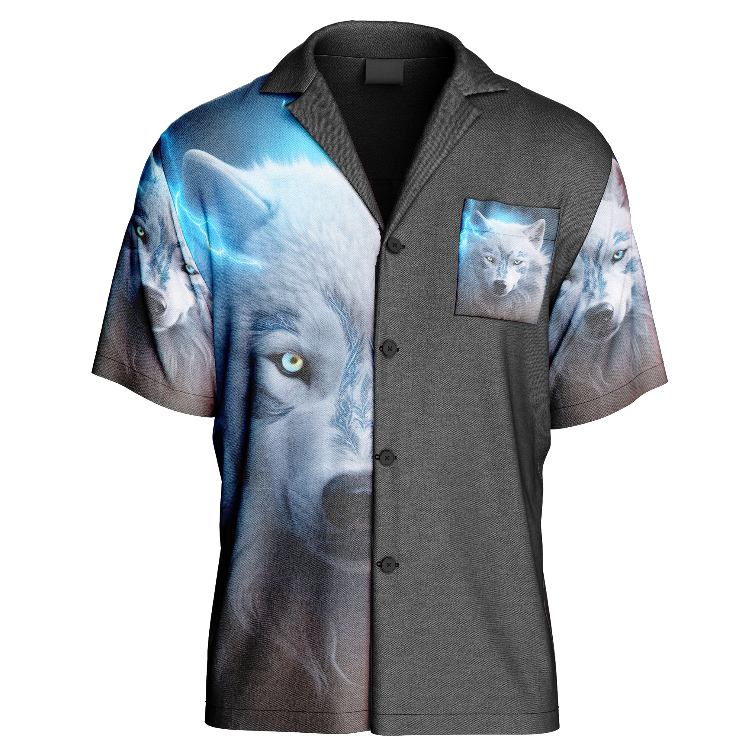 Thunder Wolf Hawaiian Shirt