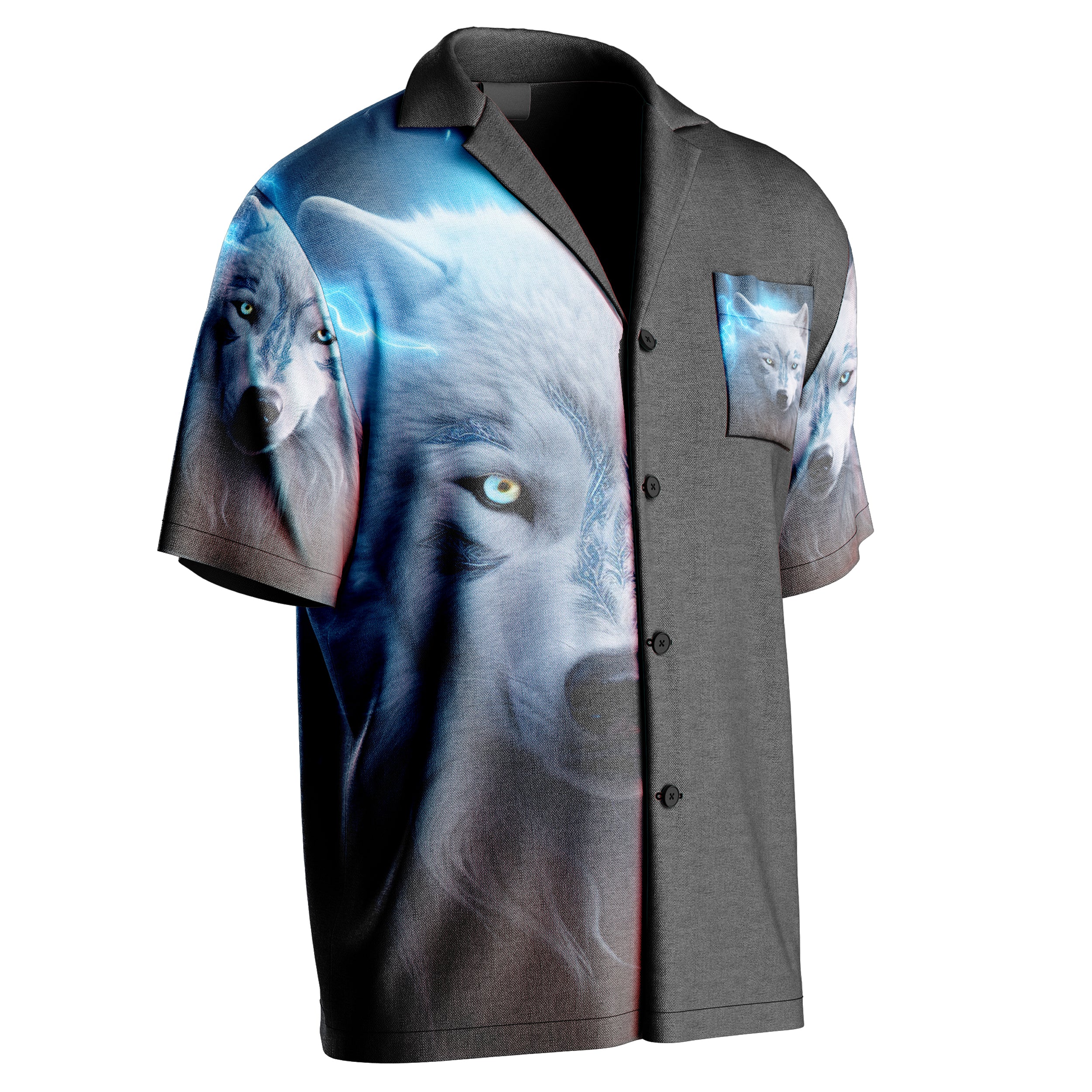 Thunder Wolf Hawaiian Shirt