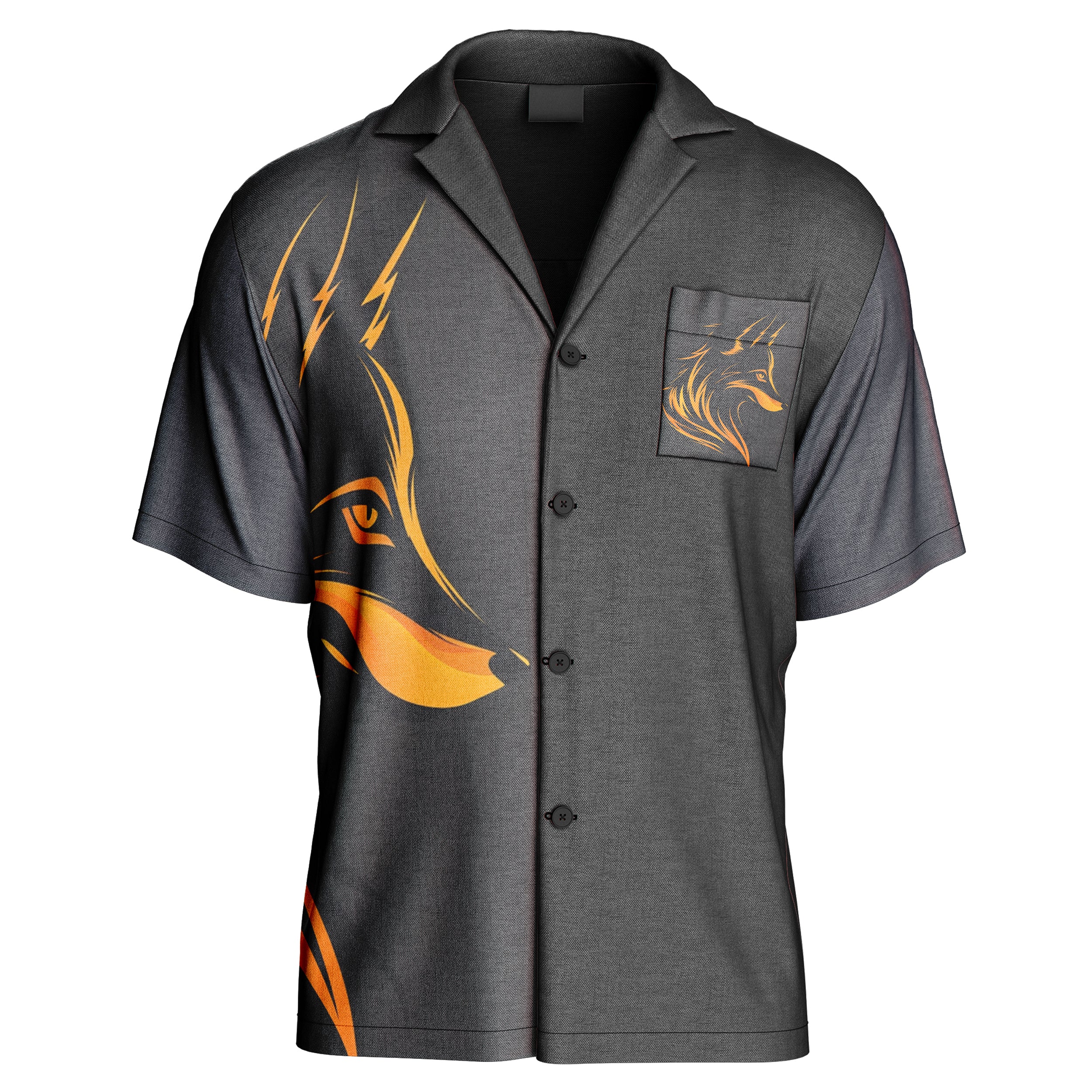 Tribal Fox Hawaiian Shirt