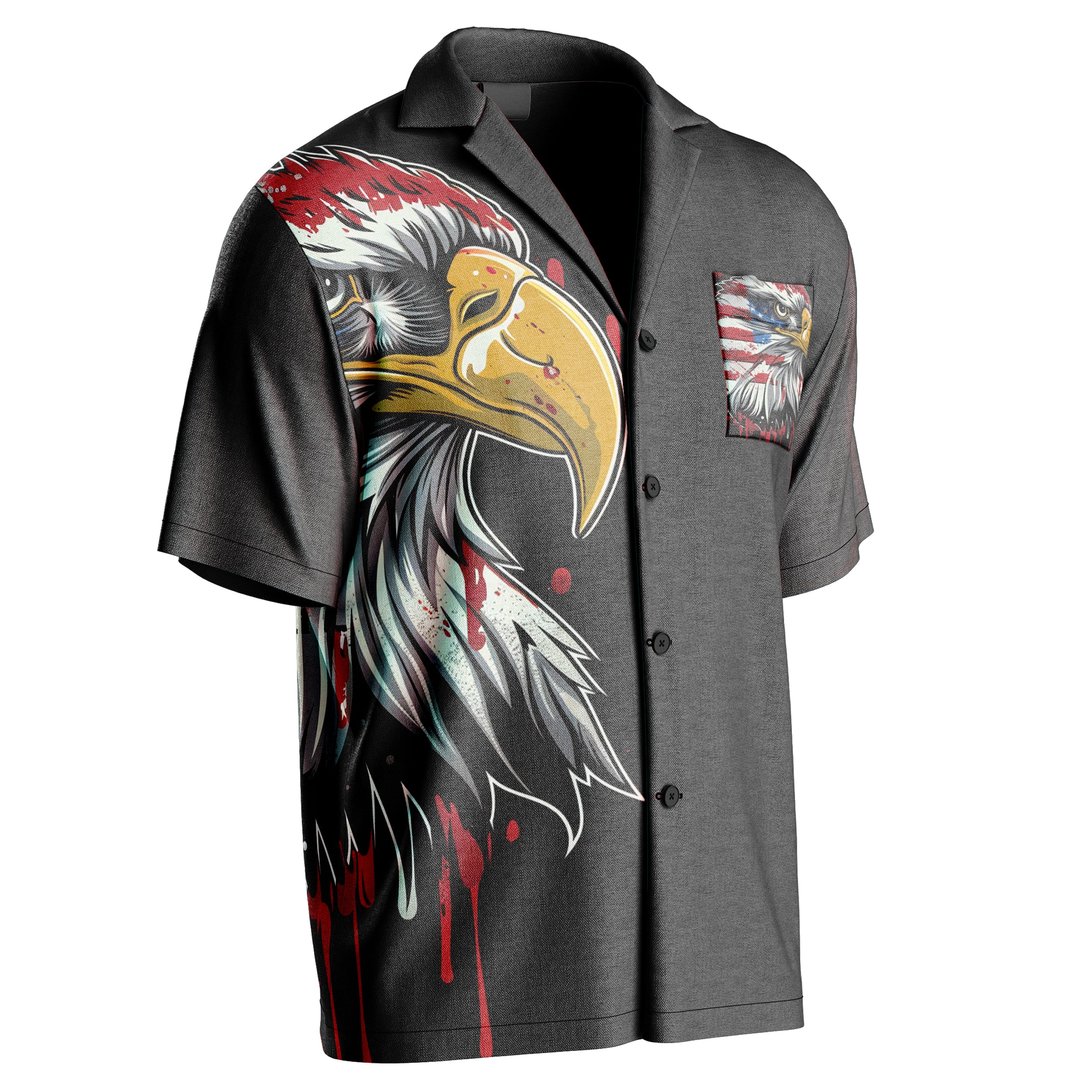 Bald Eagle Hawaiian Shirt