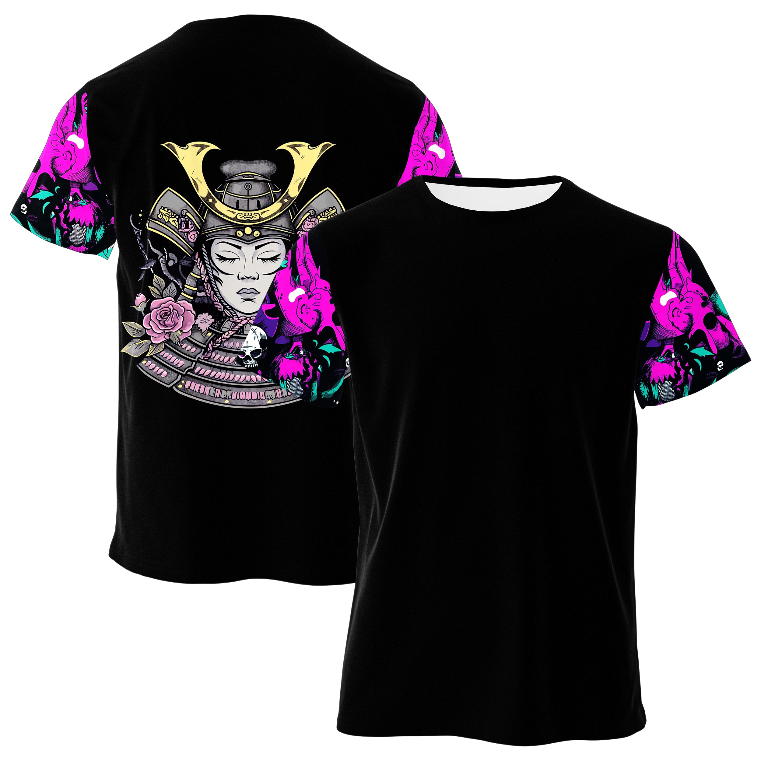 Geisha Samurai T-shirt TS240829Ge046