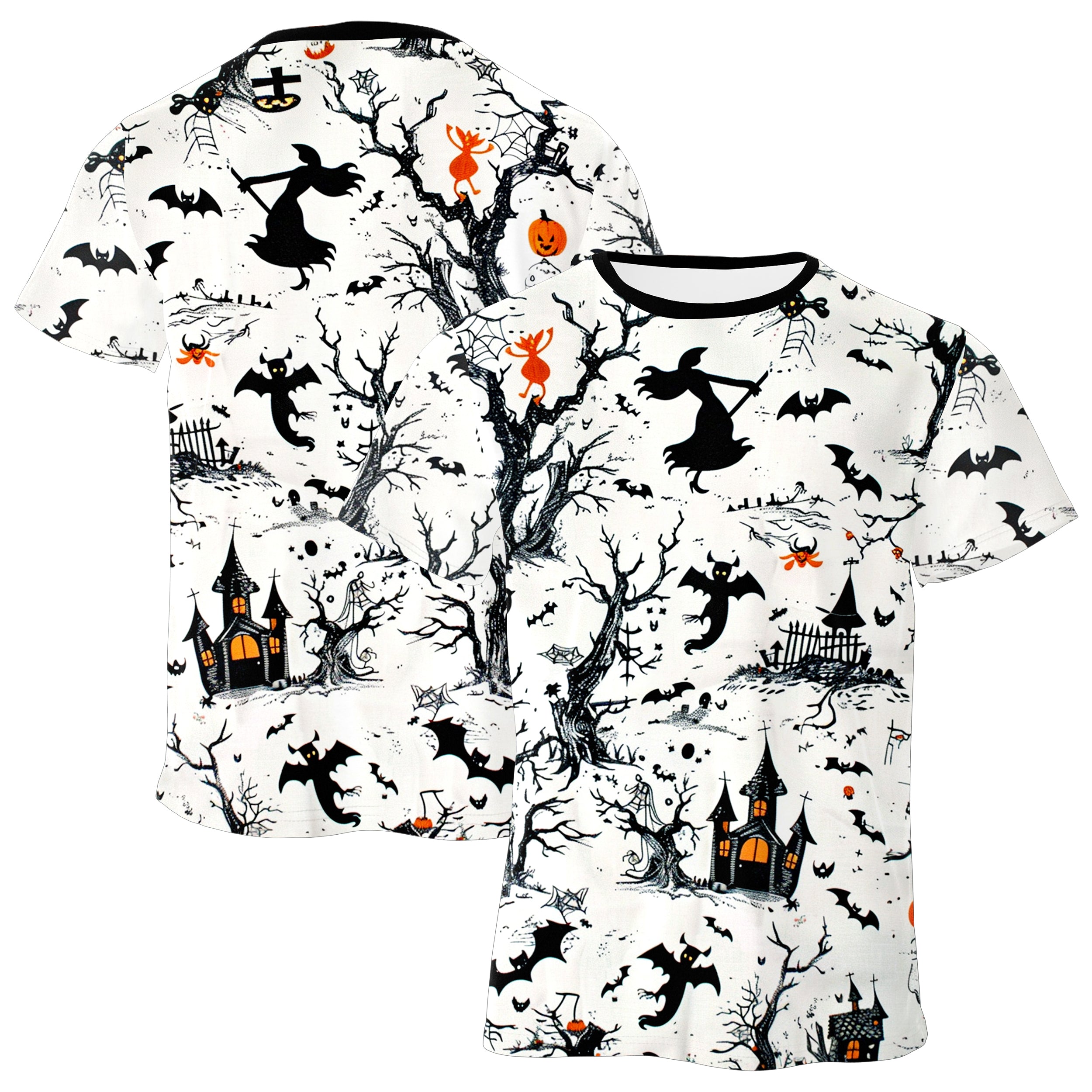 Halloween Pattern T-shirt TS240829Ha047