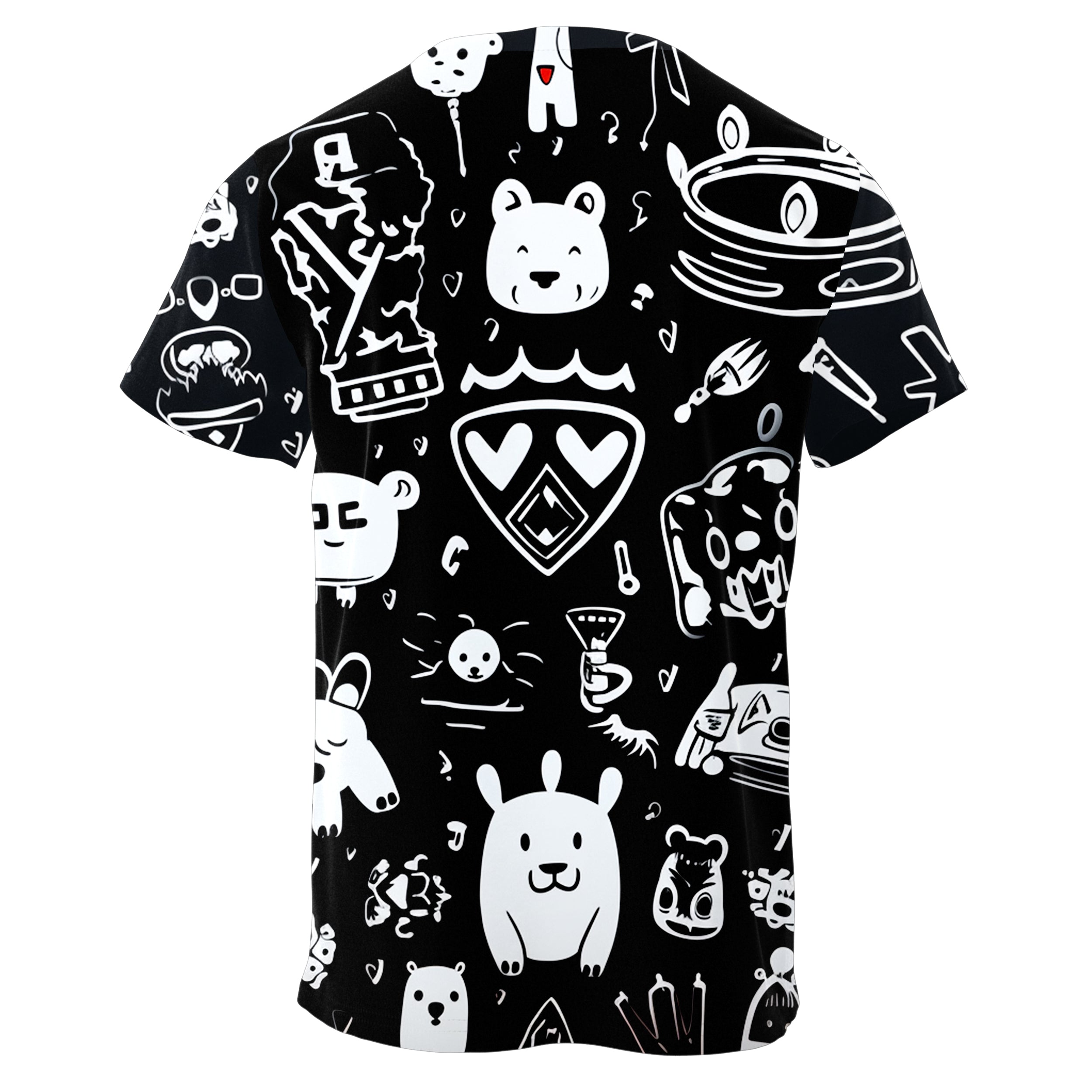 Kings Pattern Black T-shirt