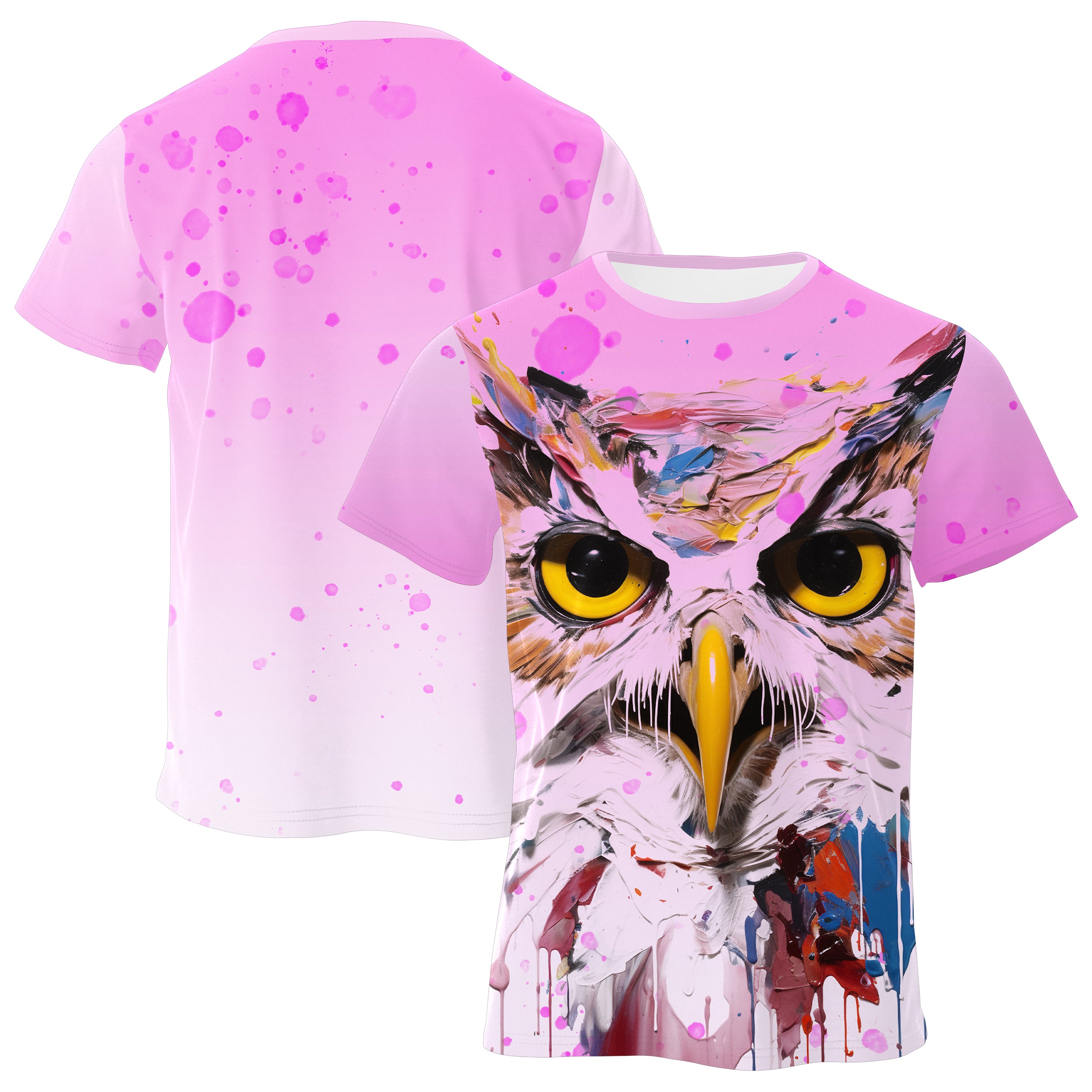 Artistic Owl T-shirt TS240902Ao009