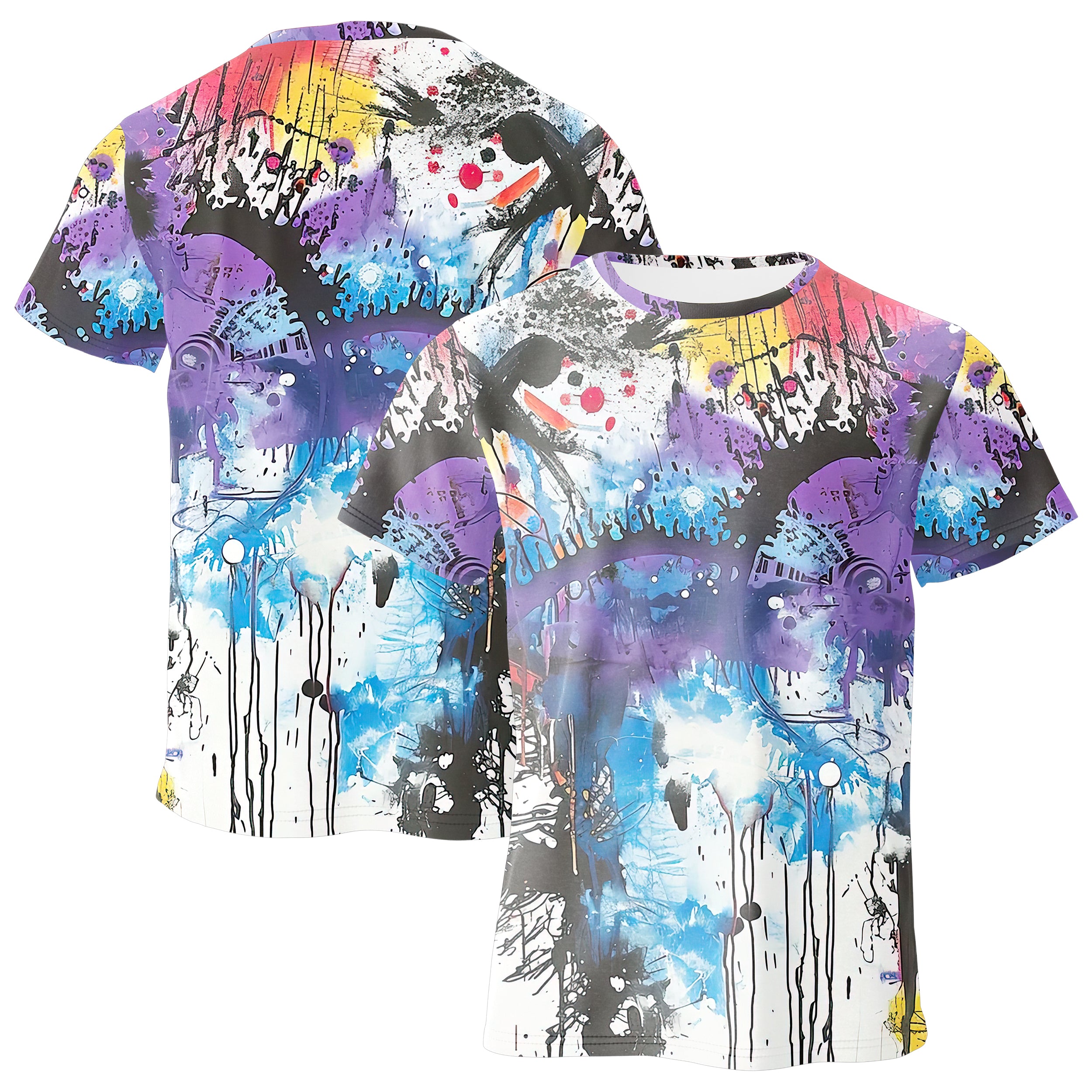 Abstract Paint T-shirt TS240902Ap004