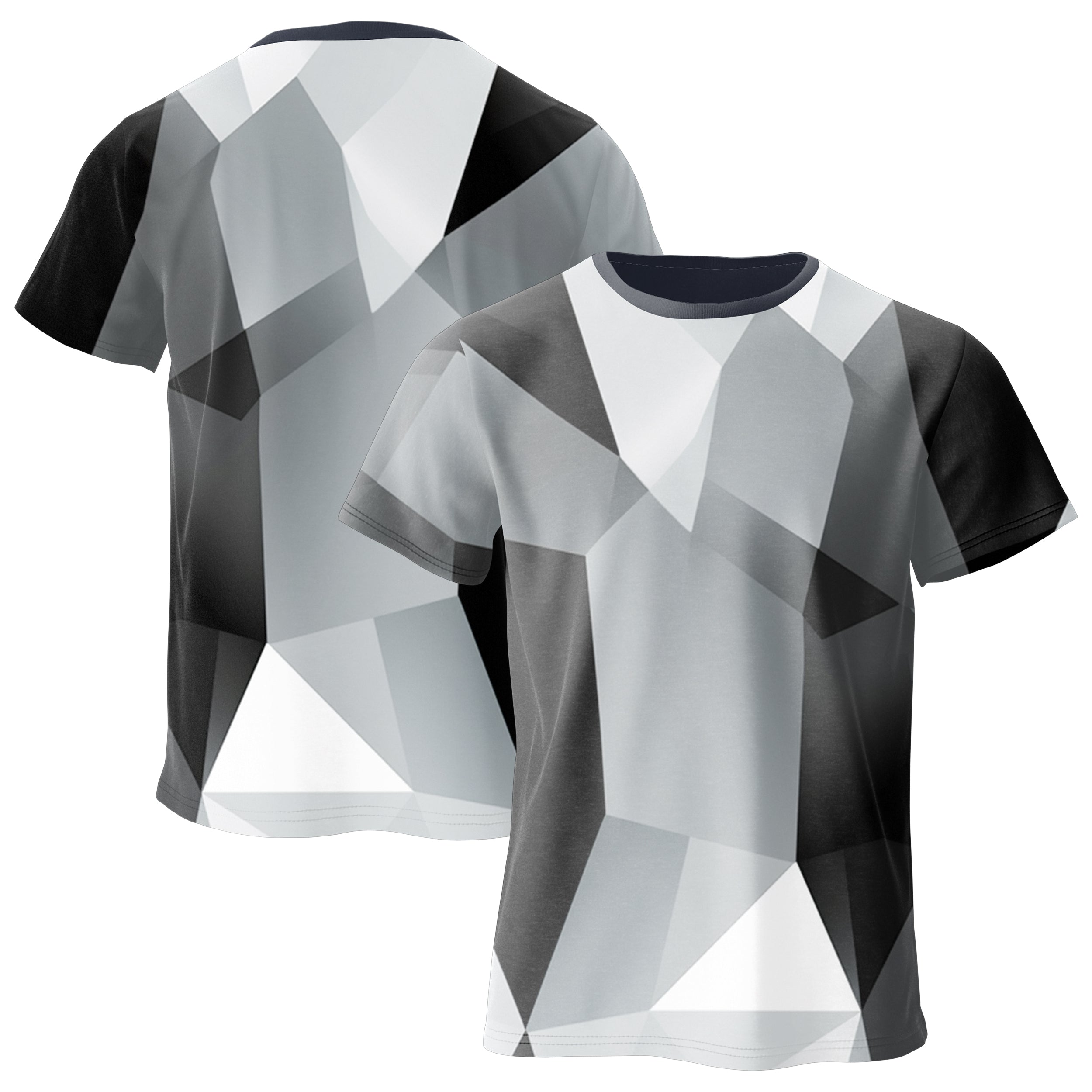 Cubes Black T-shirt TS240902Ce017