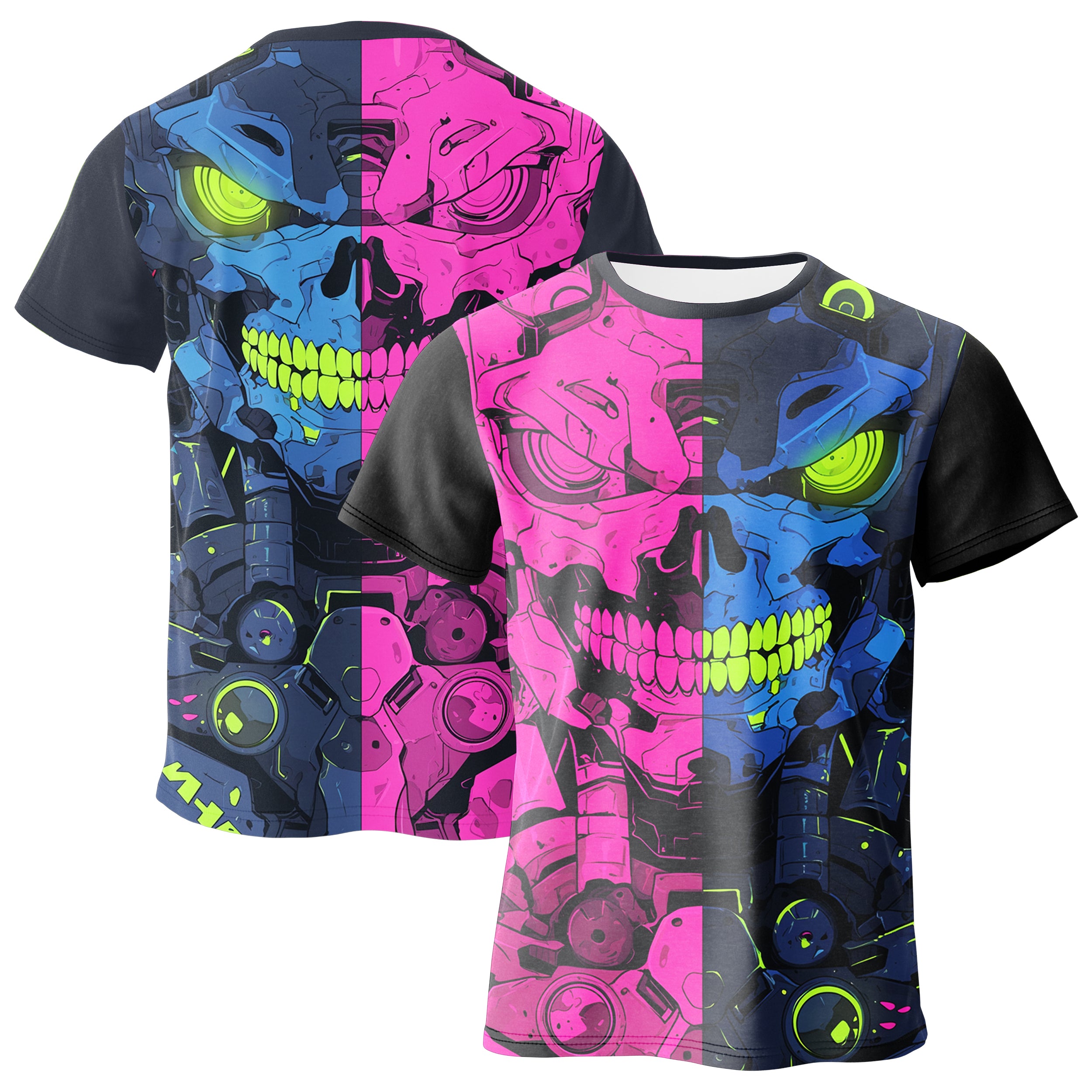 Robotic Skull T-shirt TS240902Ro031