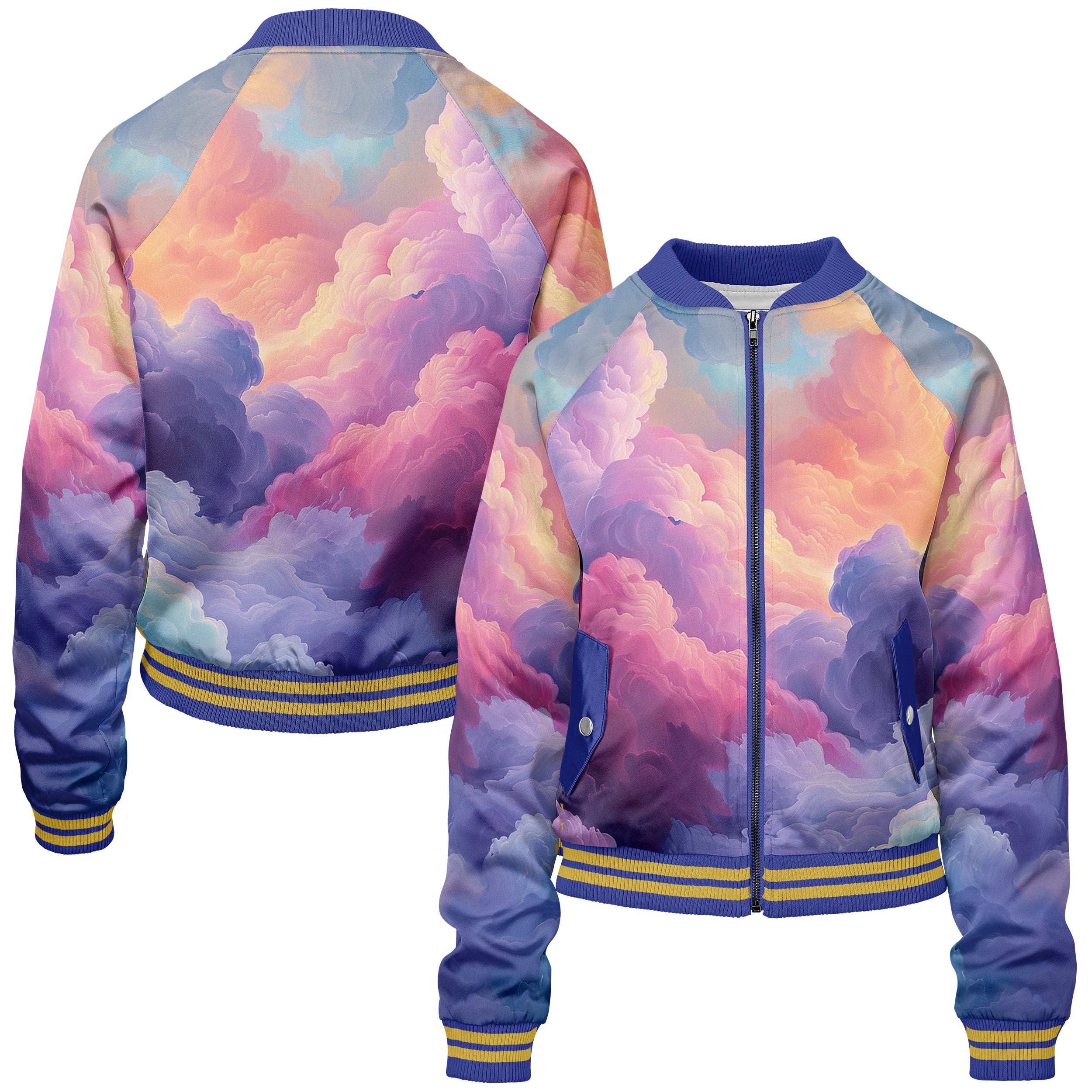 Abstract Women bomber jacket WB240829Ah001