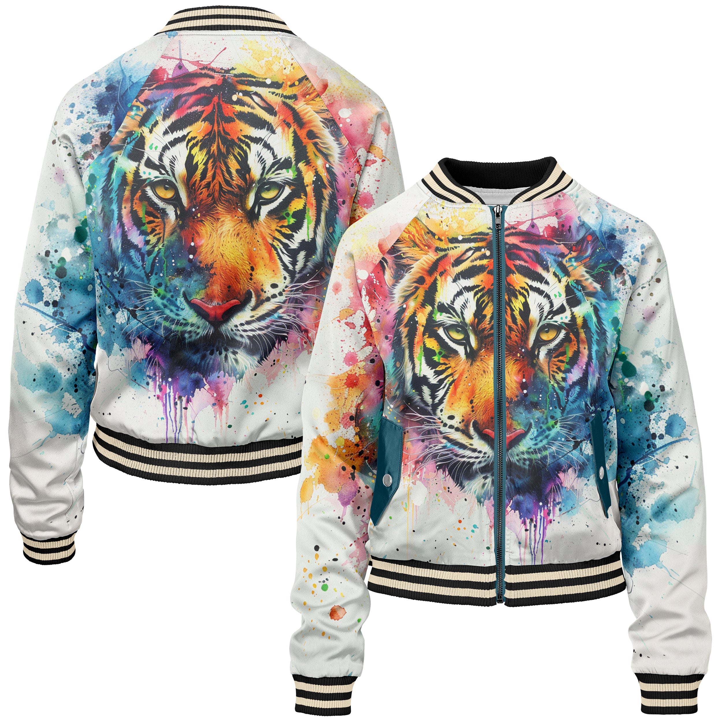 Acrylic Beast Women bomber jacket WB240829Ay029