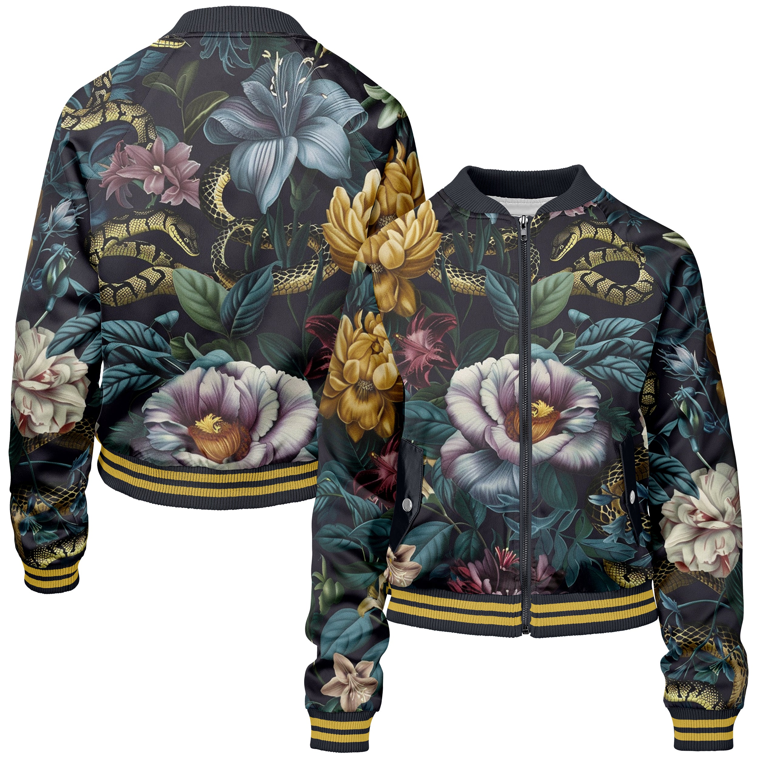 Botanic Realm Women bomber jacket WB240829Bo008