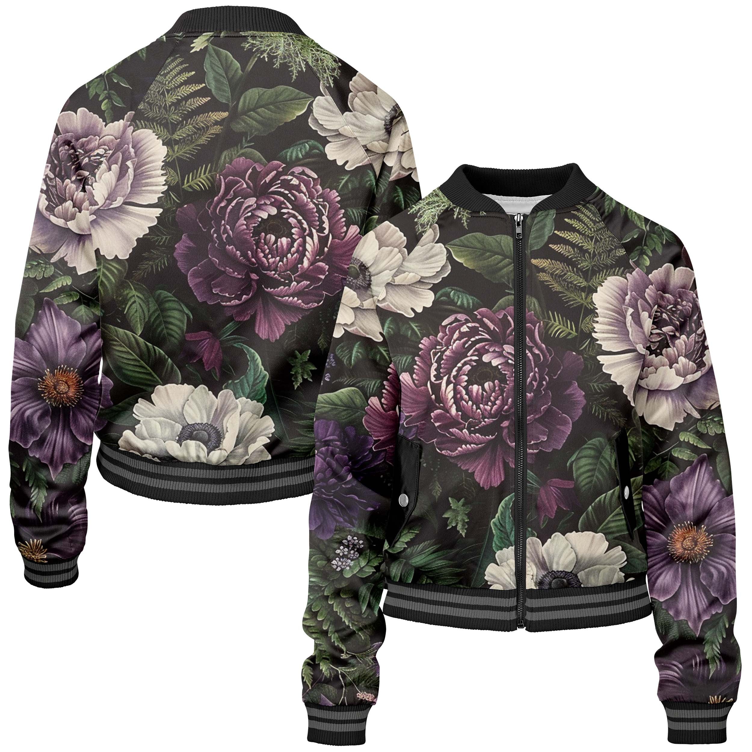 Evening Bouquet Women bomber jacket WB240829Ev016