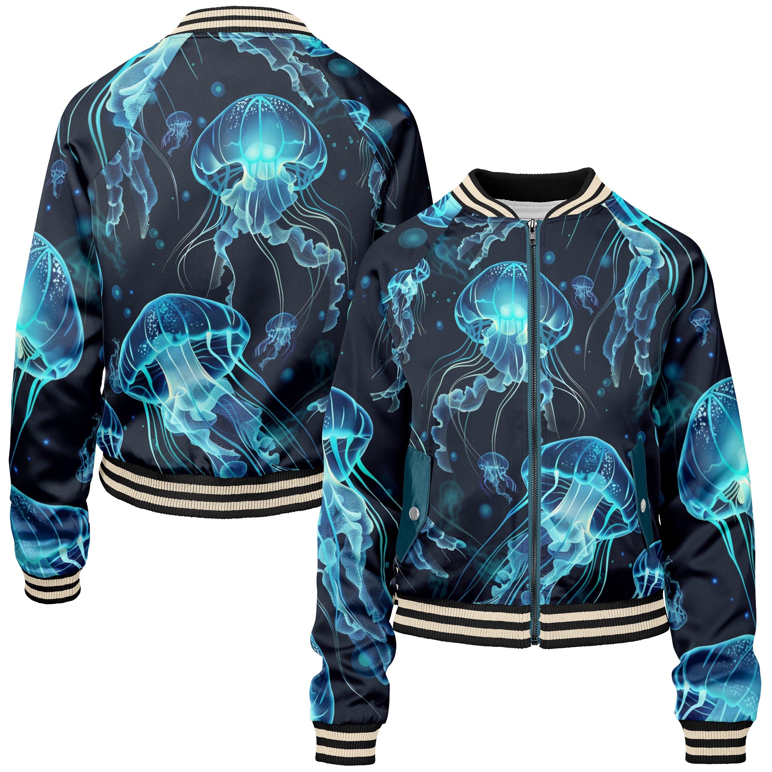 Jelly Fish Women bomber jacket WB240829Je040