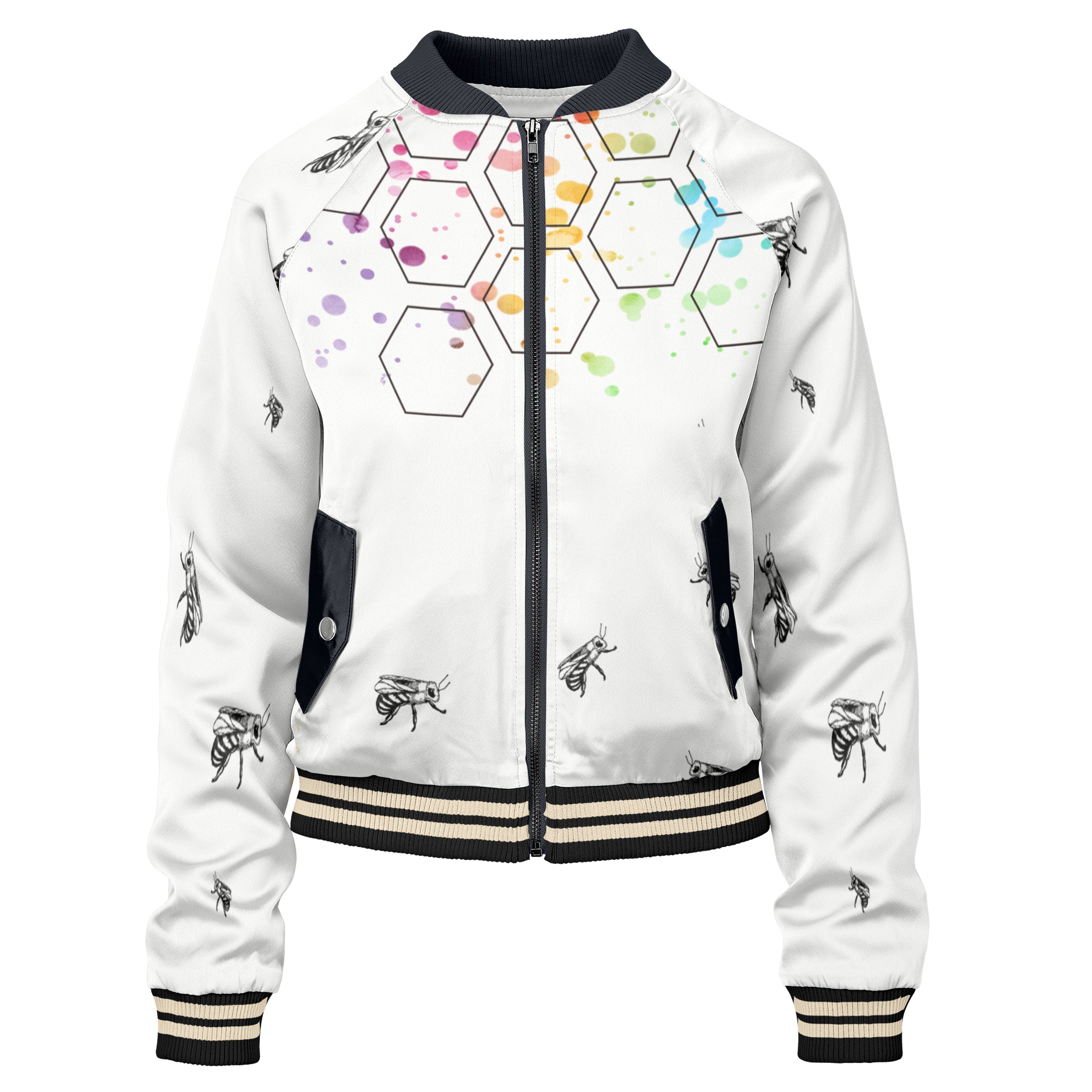 Minimal Bee Women bomber jacket