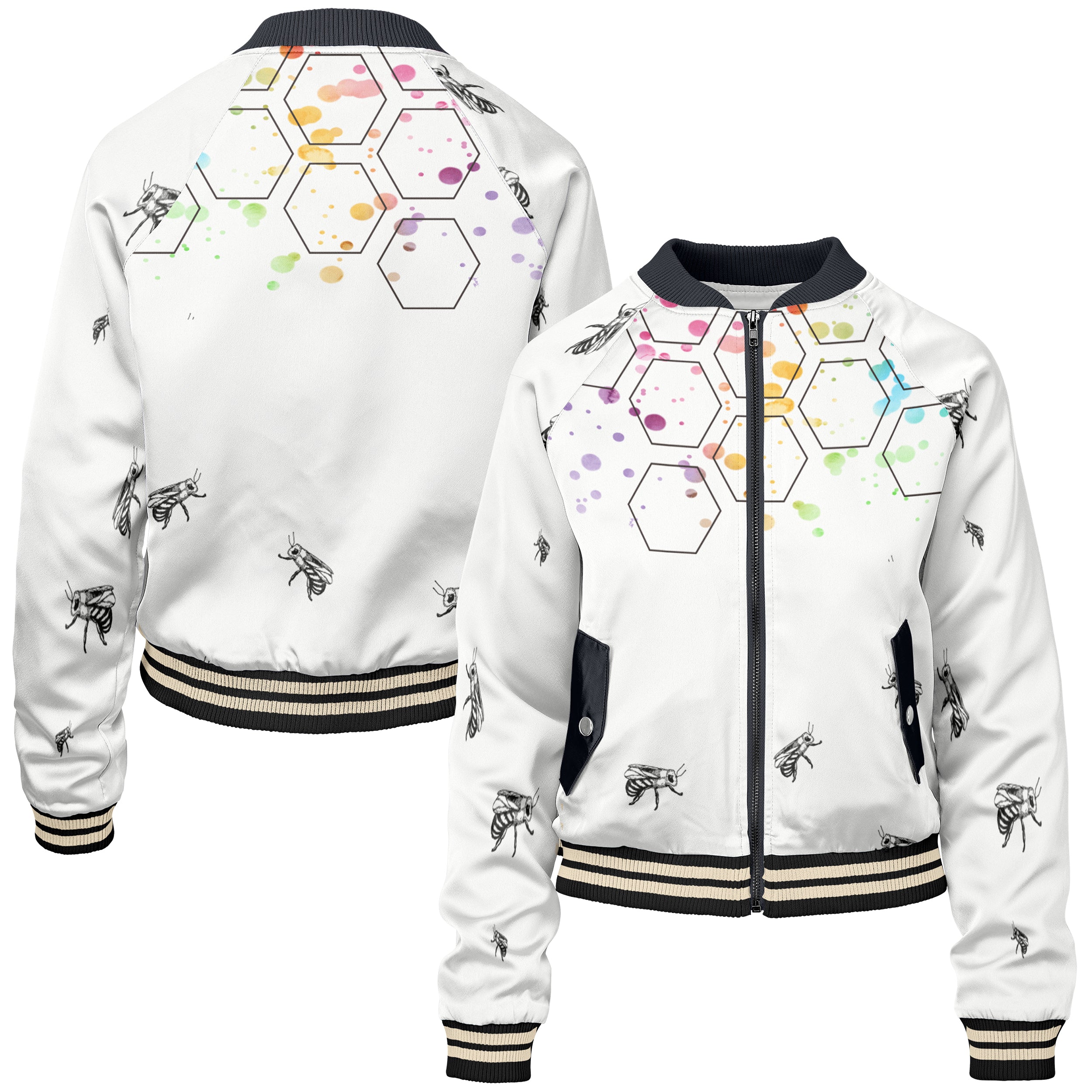 Minimal Bee Women bomber jacket WB240829Mi041