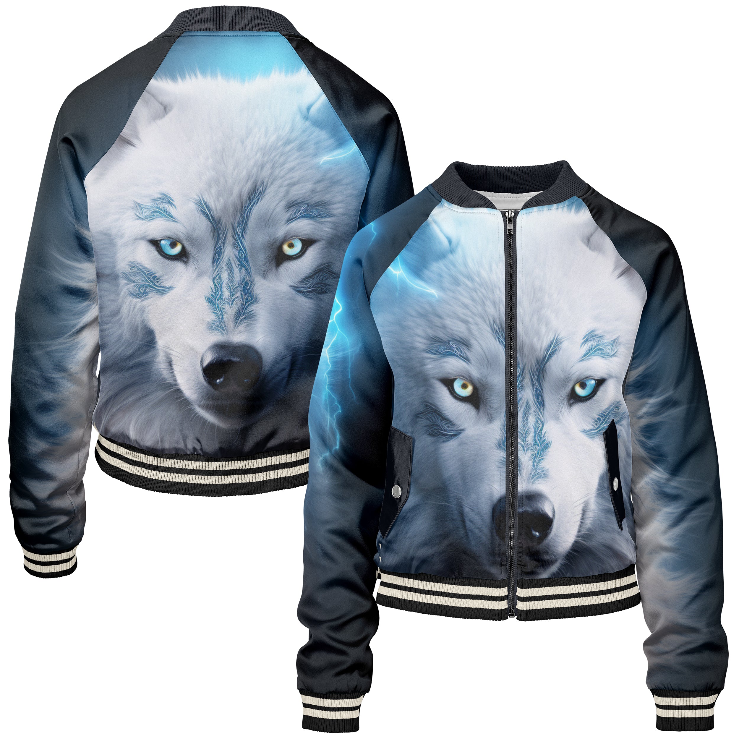 Thunder Wolf Women bomber jacket WB240829Th025