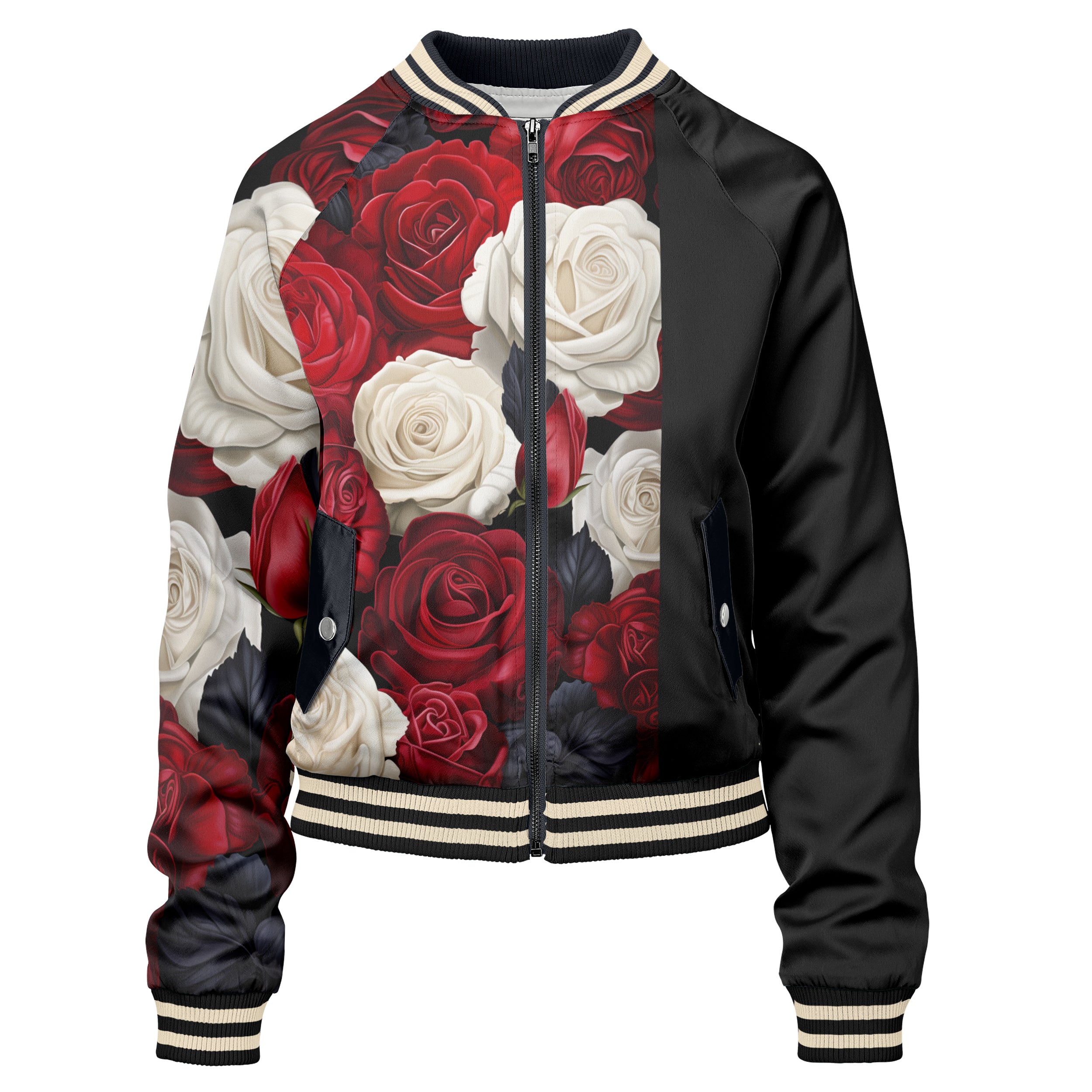 Antique Flowers Women bomber jacket