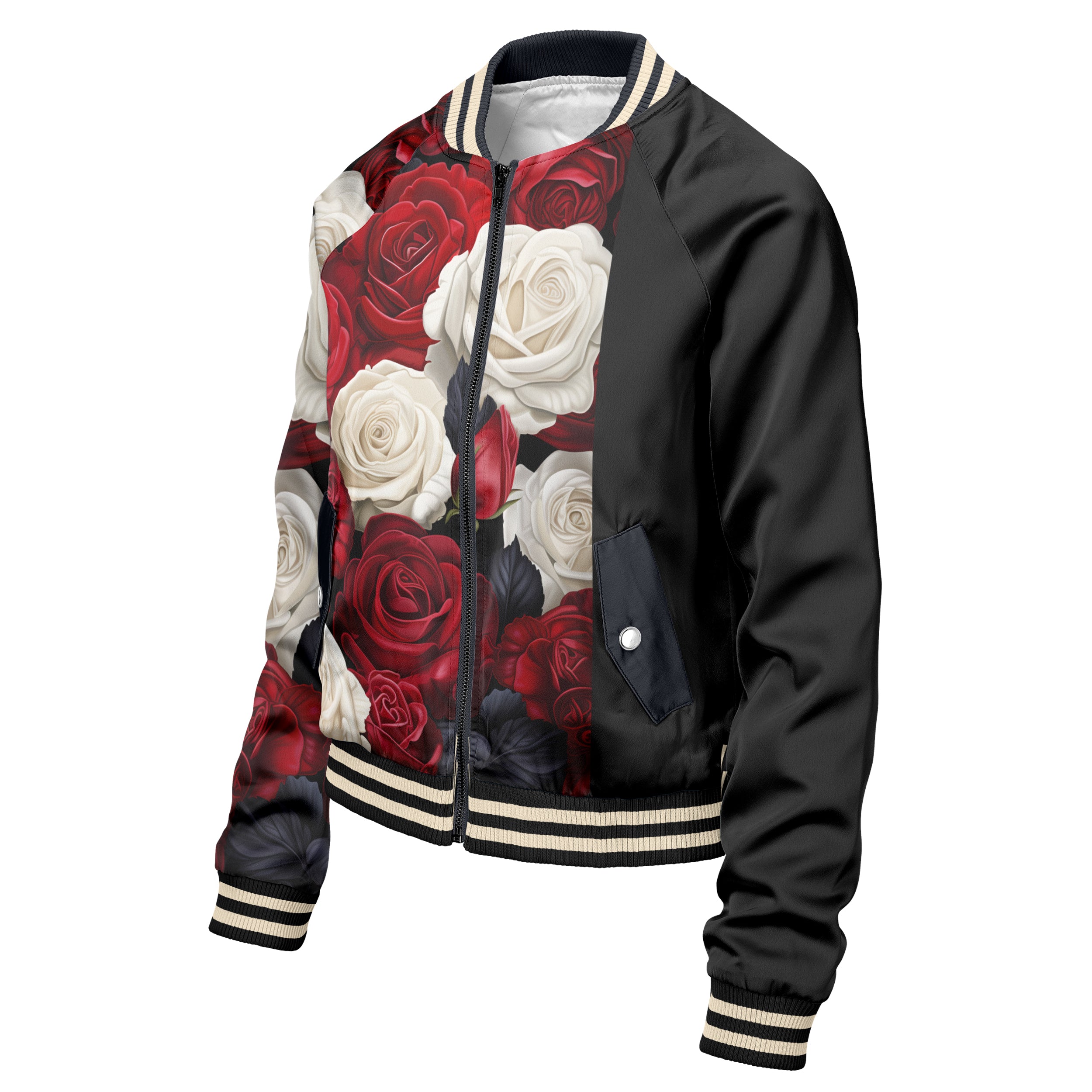 Antique Flowers Women bomber jacket