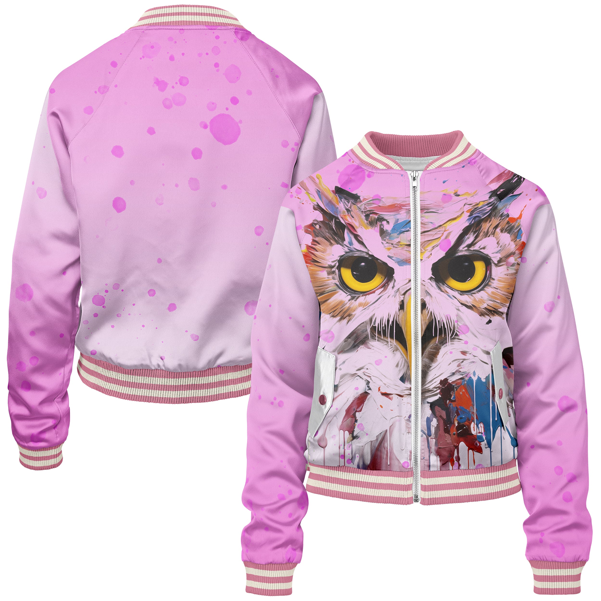 Artistic Owl Women bomber jacket WB240902Ao009