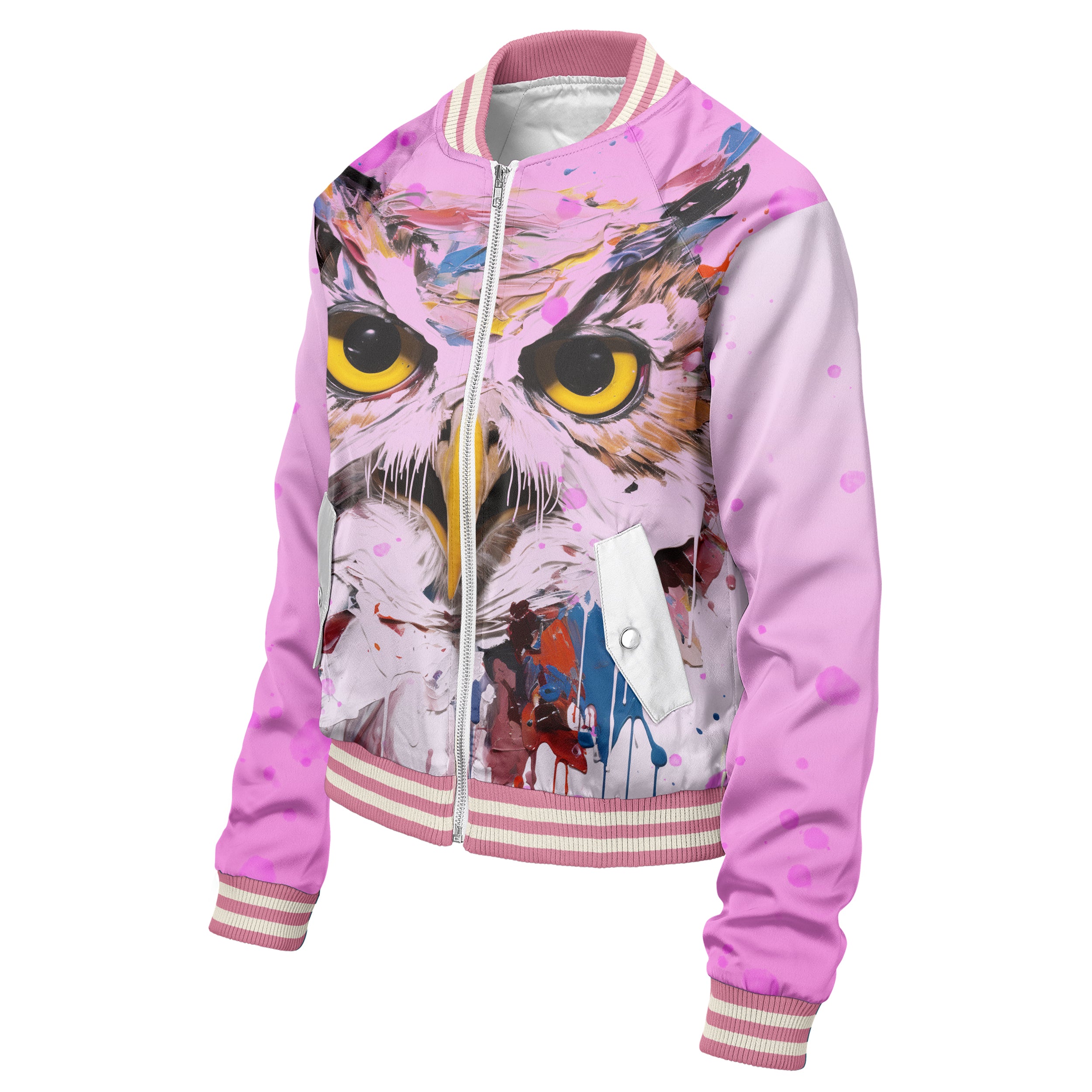 Artistic Owl Women bomber jacket