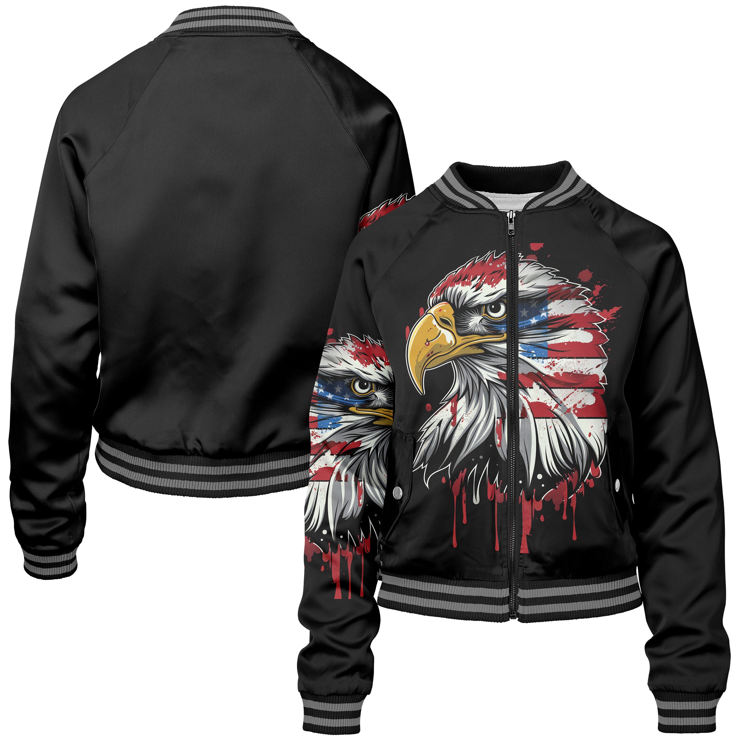 Bald Eagle Women bomber jacket WB240902Bd010